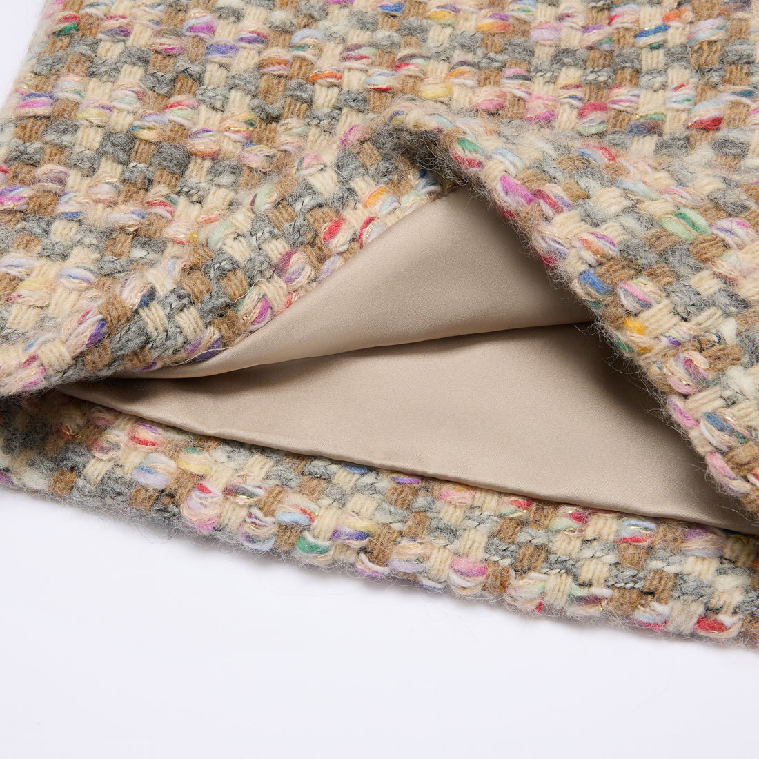 "Chelsea Citywalk."義大利頂級初剪羊毛蓬絨花呢短褲—Candy Confetti棉花彩糖