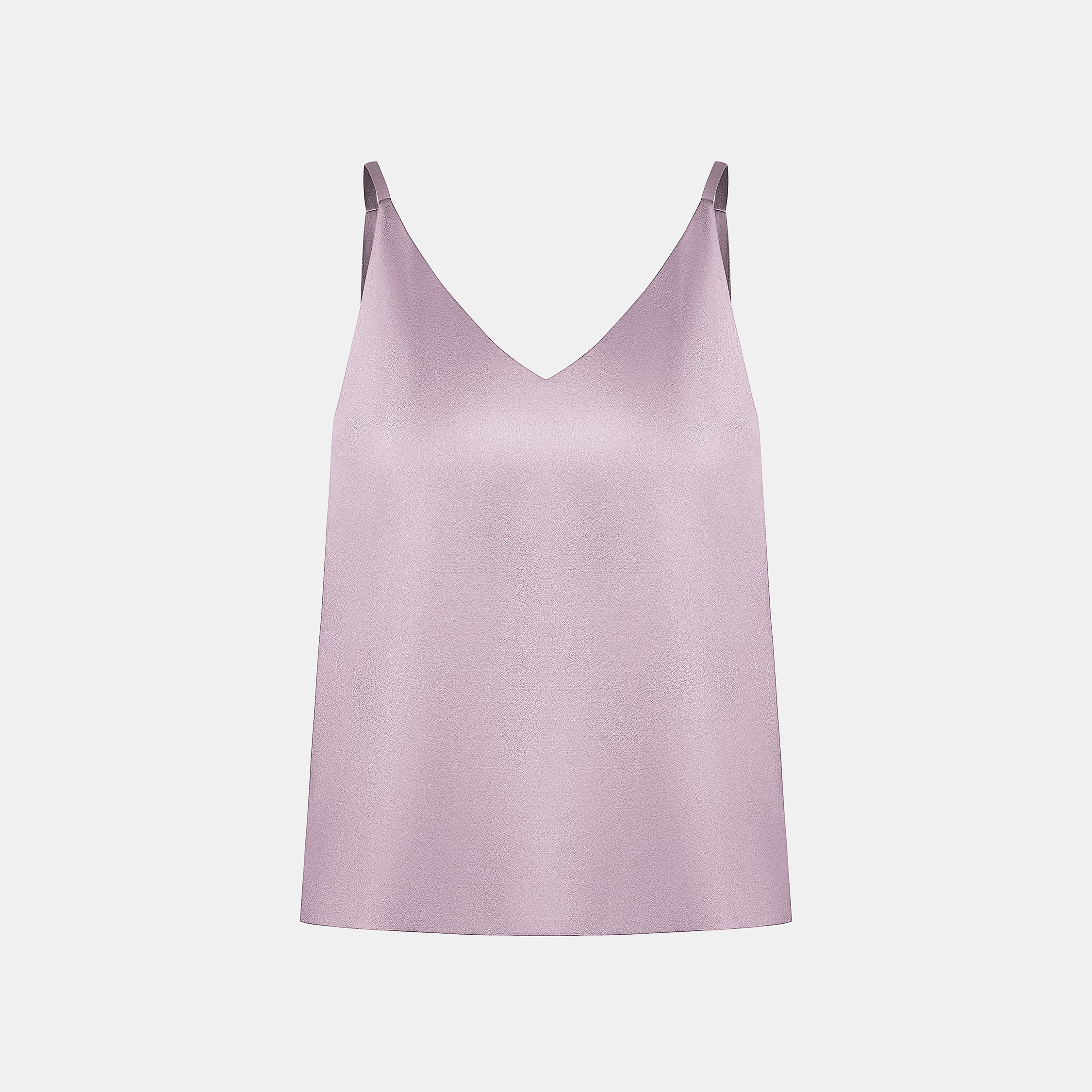 “Spring Diary”義大利真絲細肩帶背心—Iris Drift 鳶尾流影