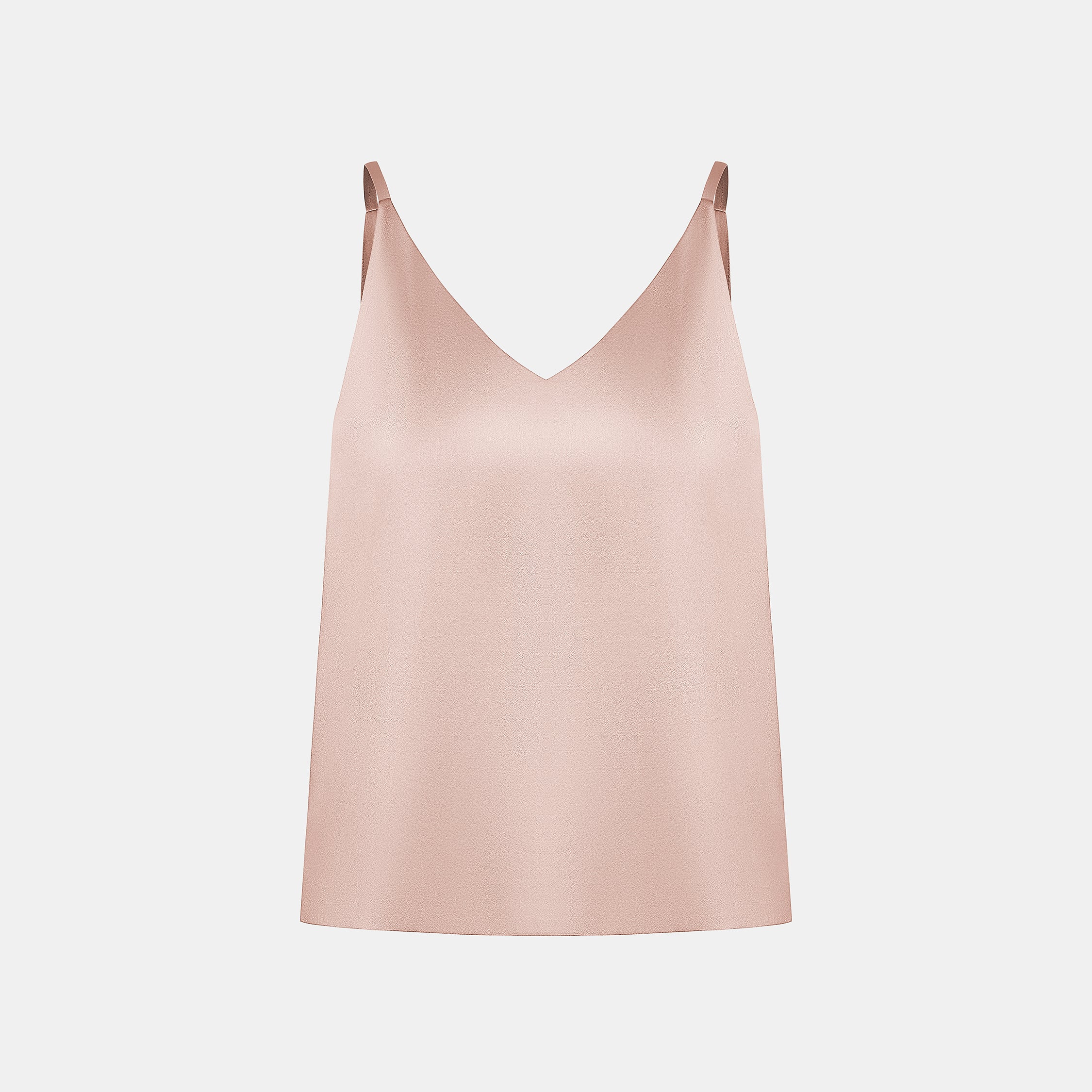 “Spring Diary”義大利真絲細肩帶背心—Rose Haze 玫瑰微霧