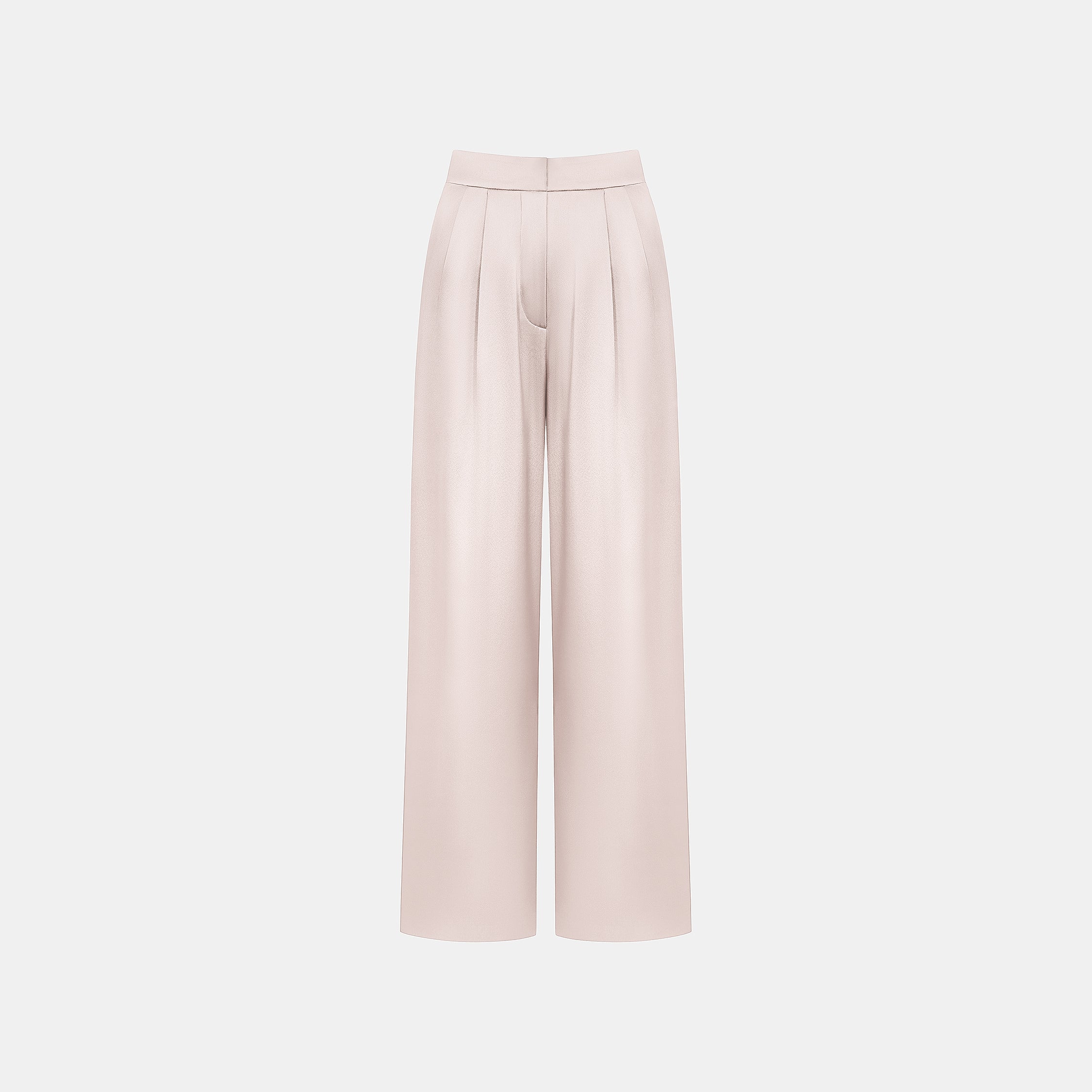 “Spring Diary”義大利真絲特殊剪裁闊腿長褲—Silent Glow 靜光餘暈