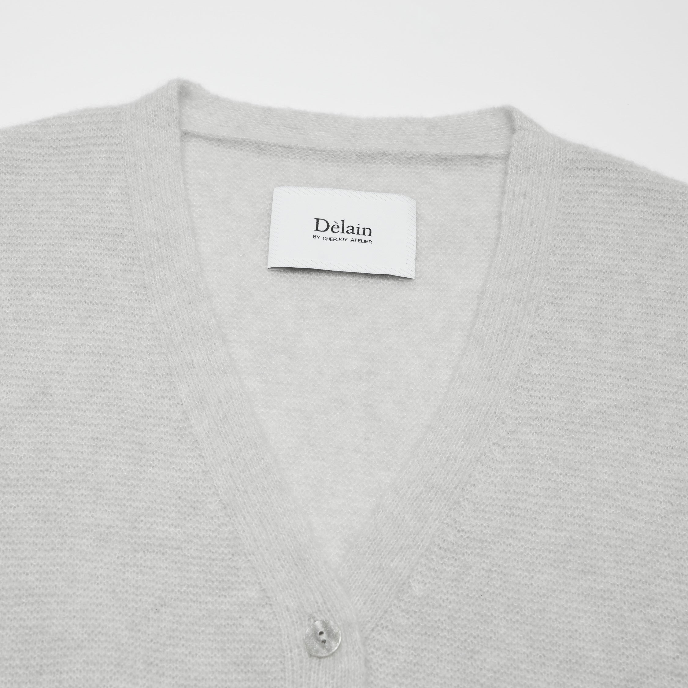 “Spring Diary” Silk Cashmere真絲兩件式背心針織上衣—Morning Mist黎明薄霧