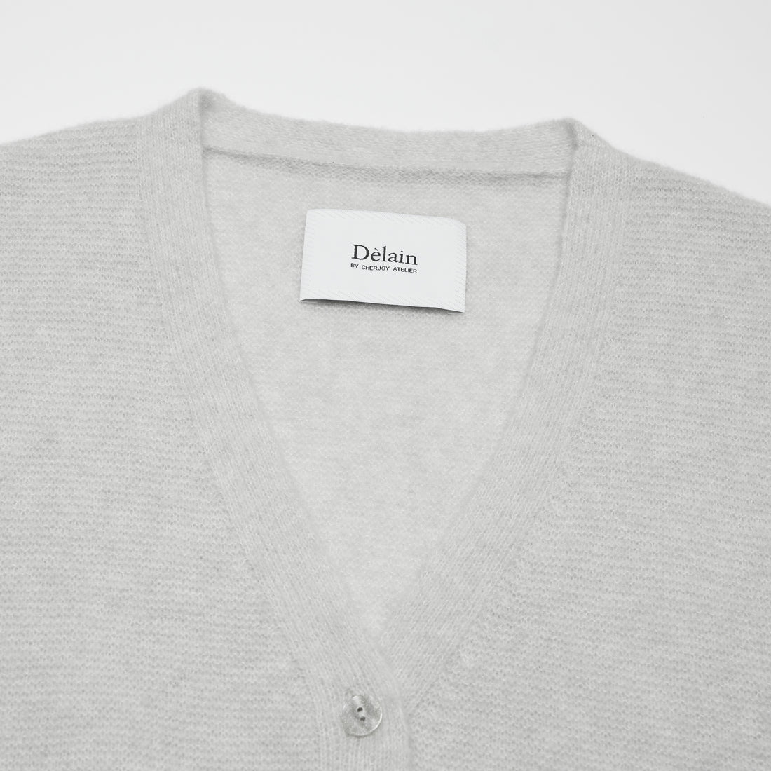 “Spring Diary” Silk Cashmere真絲兩件式背心針織上衣—Morning Mist黎明薄霧