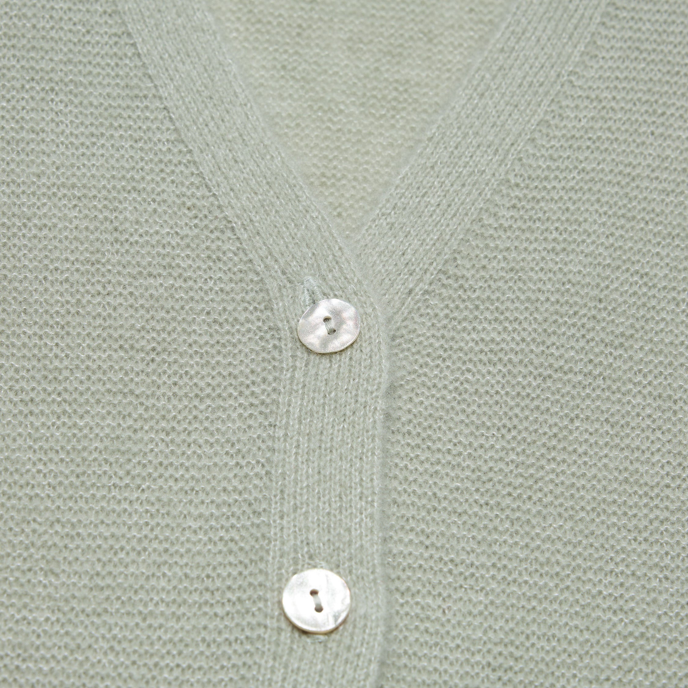 Spring Diary” Silk Cashmere真絲兩件式背心針織上衣—Verdant Veil青霧薄影