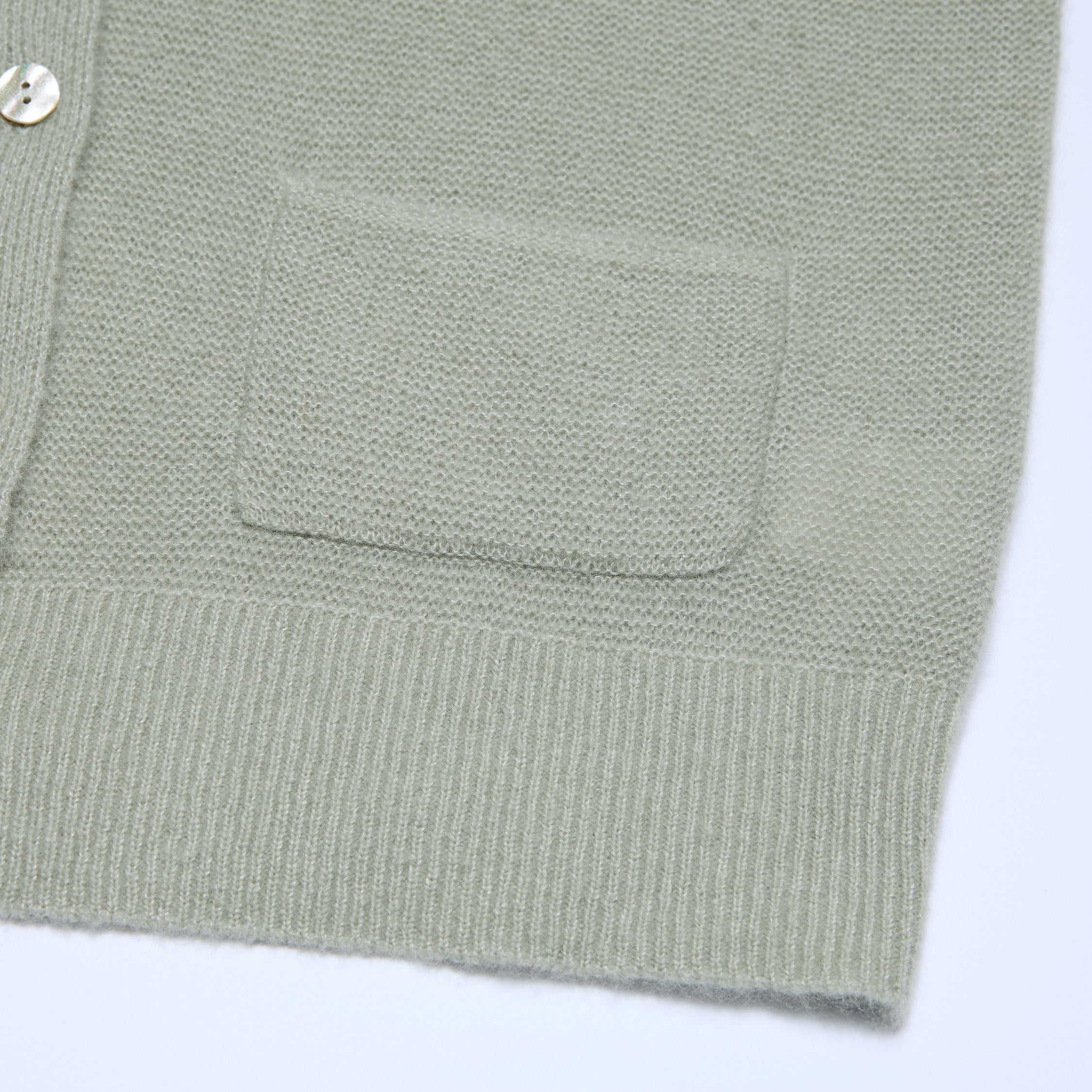 Spring Diary” Silk Cashmere真絲兩件式背心針織上衣—Verdant Veil青霧薄影