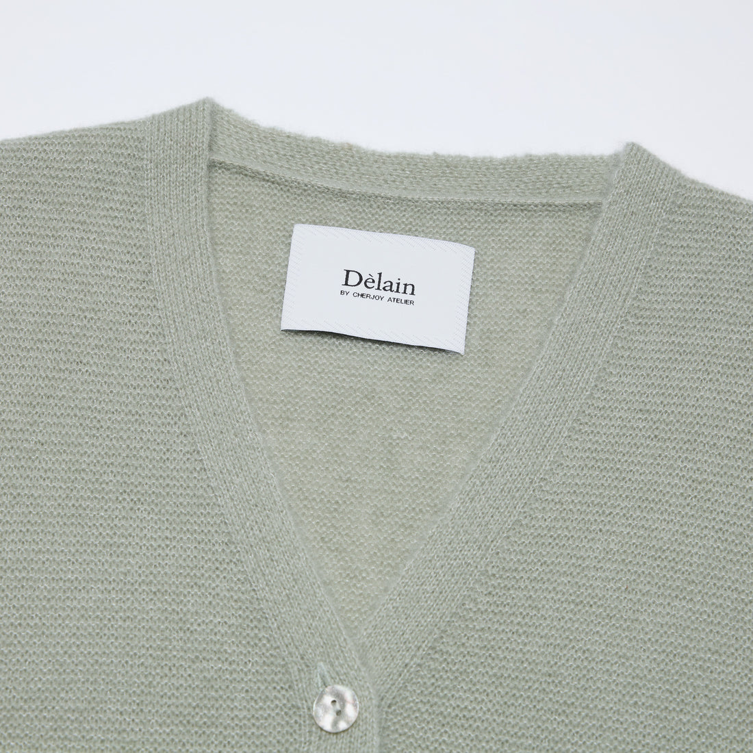 Spring Diary” Silk Cashmere真絲兩件式背心針織上衣—Verdant Veil青霧薄影