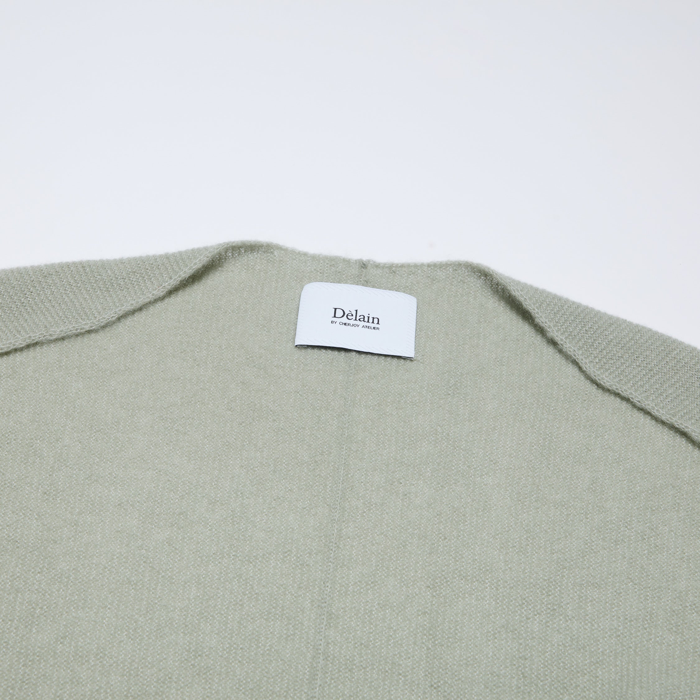 Spring Diary” Silk Cashmere真絲兩件式背心針織上衣—Verdant Veil青霧薄影