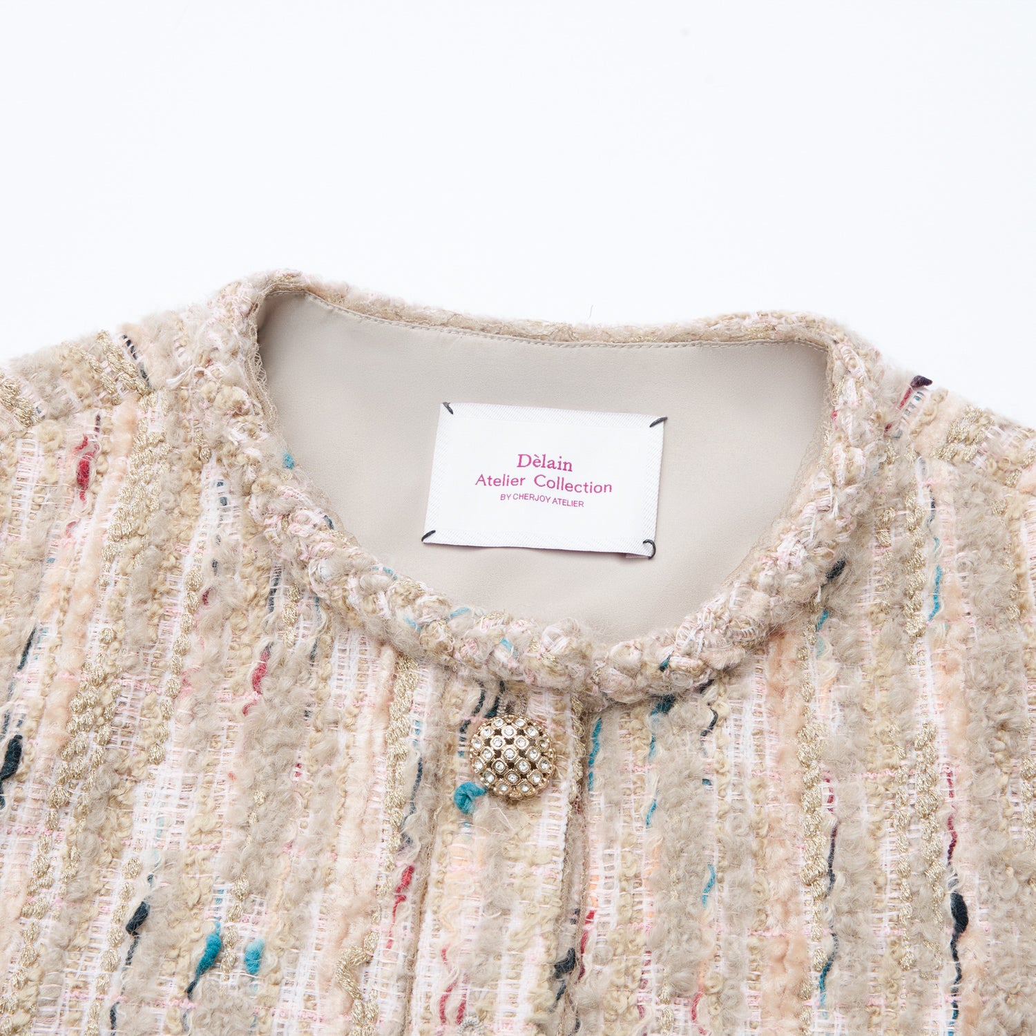 “Sloane Ave."法國立體彩織圈絨花呢外套—Garden Atelier花園畫室