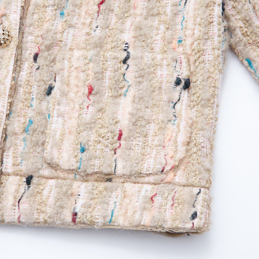 “Sloane Ave."法國立體彩織圈絨花呢外套—Garden Atelier花園畫室