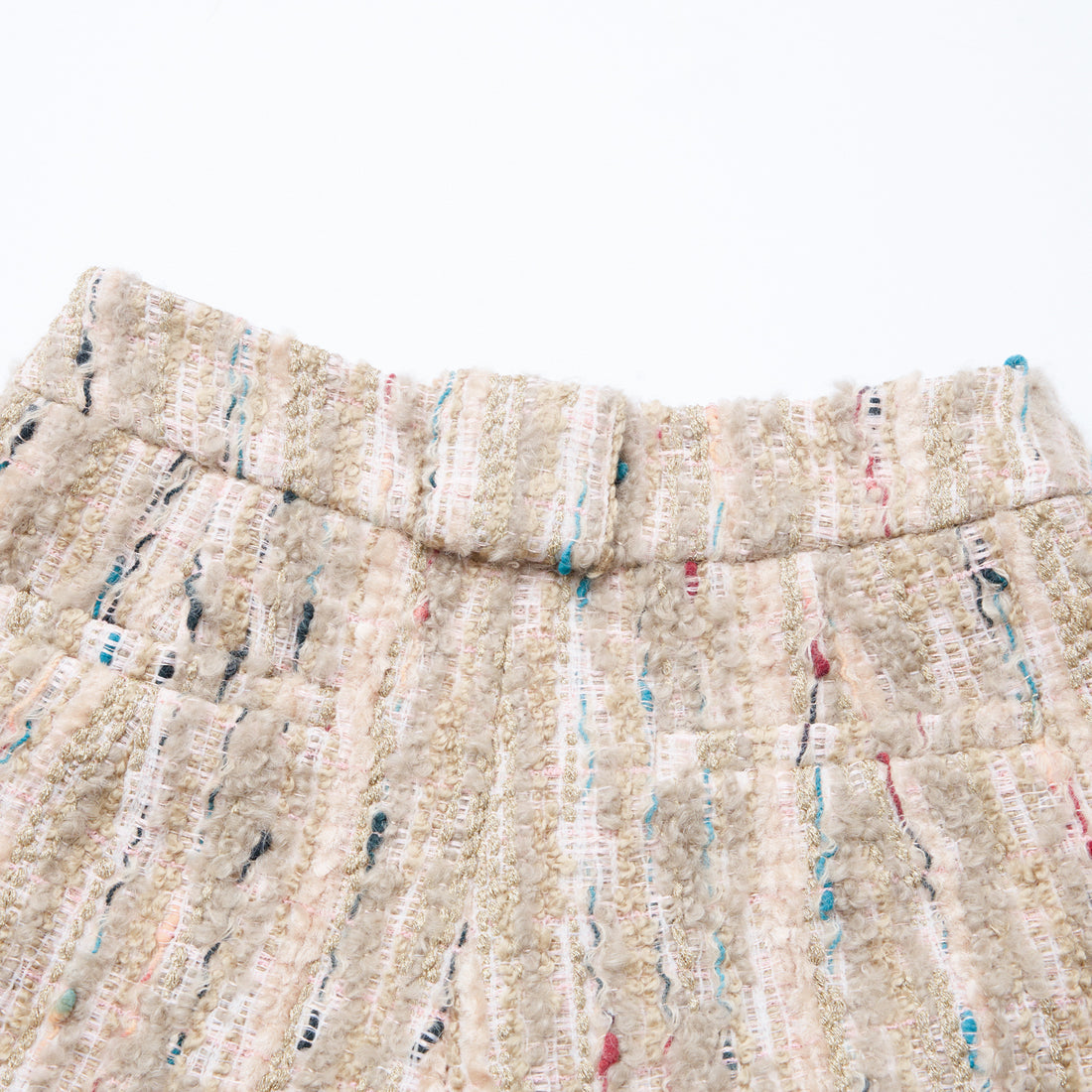 “Sloane Ave."法國立體彩織圈絨花呢短褲—Garden Atelier花園畫室