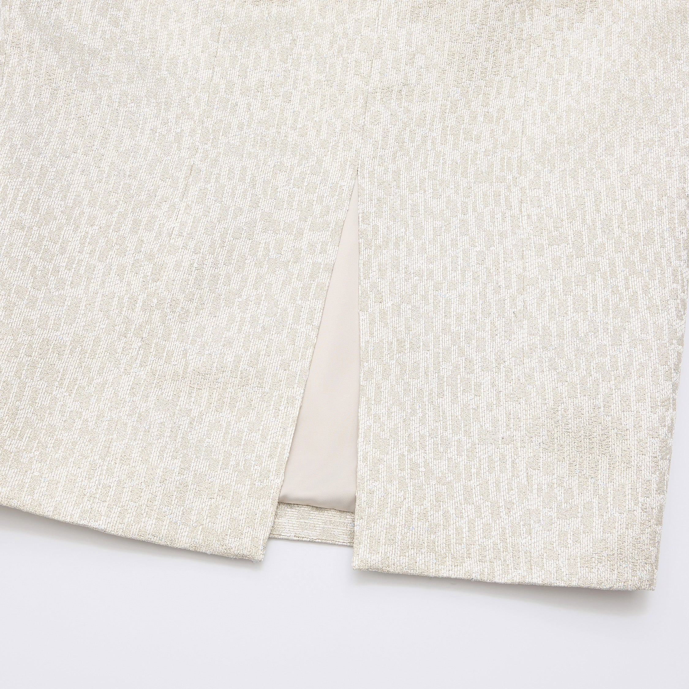 "Arcade of CherJoy Atelier."義大利特殊燦光織紋高級訂製立體剪裁拼接修身洋裝—Midnight Starlume月光華爾滋