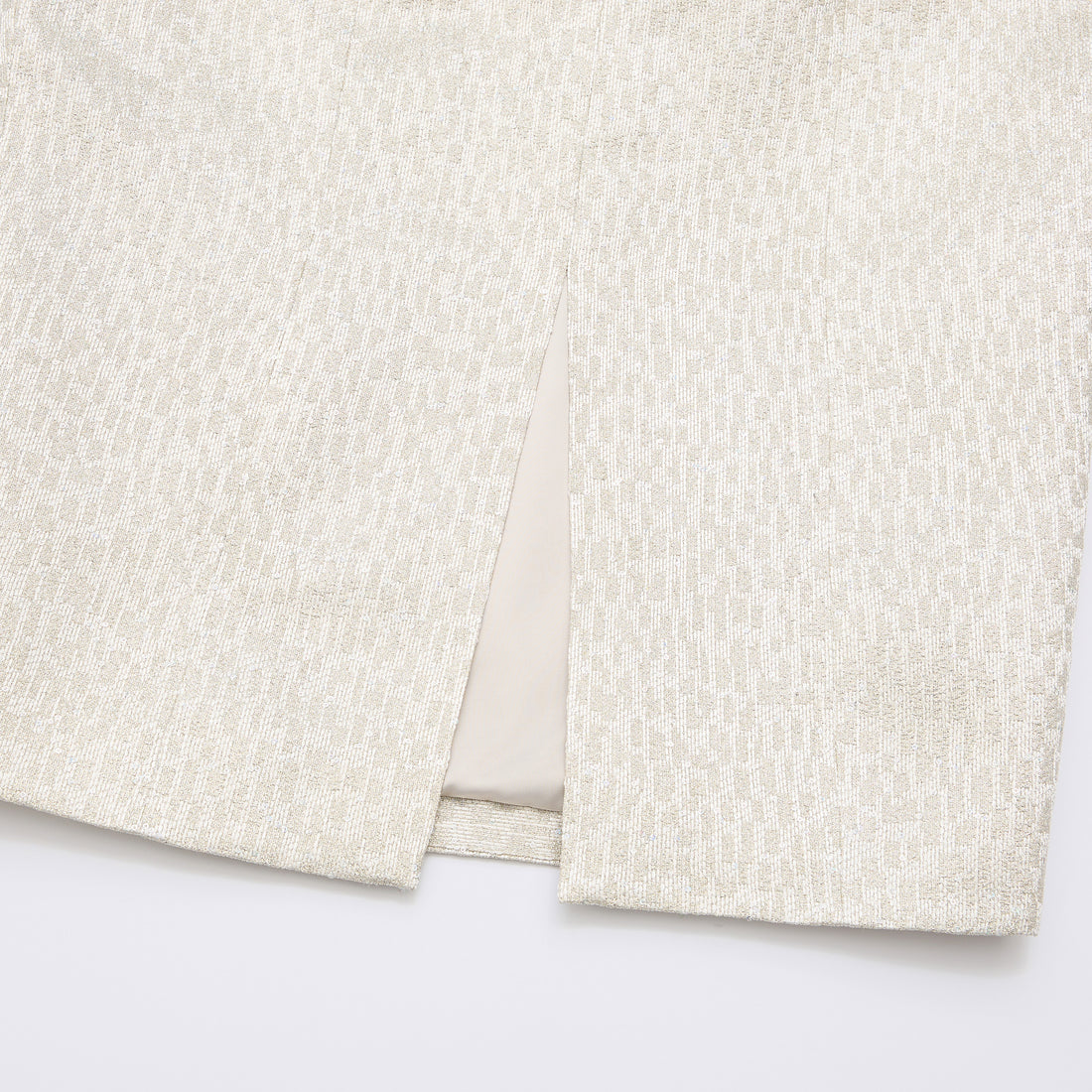 "Arcade of CherJoy Atelier."義大利特殊燦光織紋高級訂製立體剪裁拼接修身洋裝—Midnight Starlume月光華爾滋