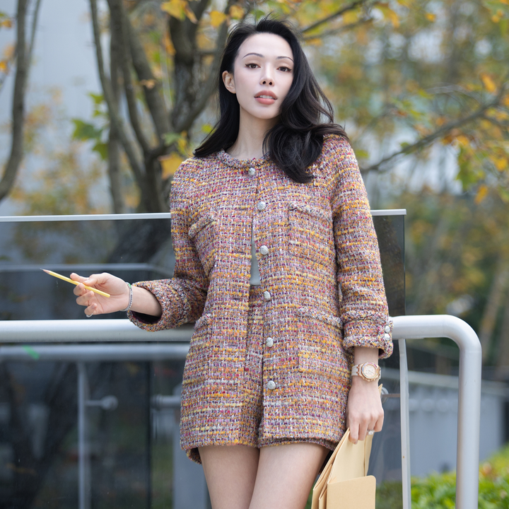 “Sloane Ave."法國高級訂製立體彩絮經典No.5花呢外套—Provence Sunlight南法日光