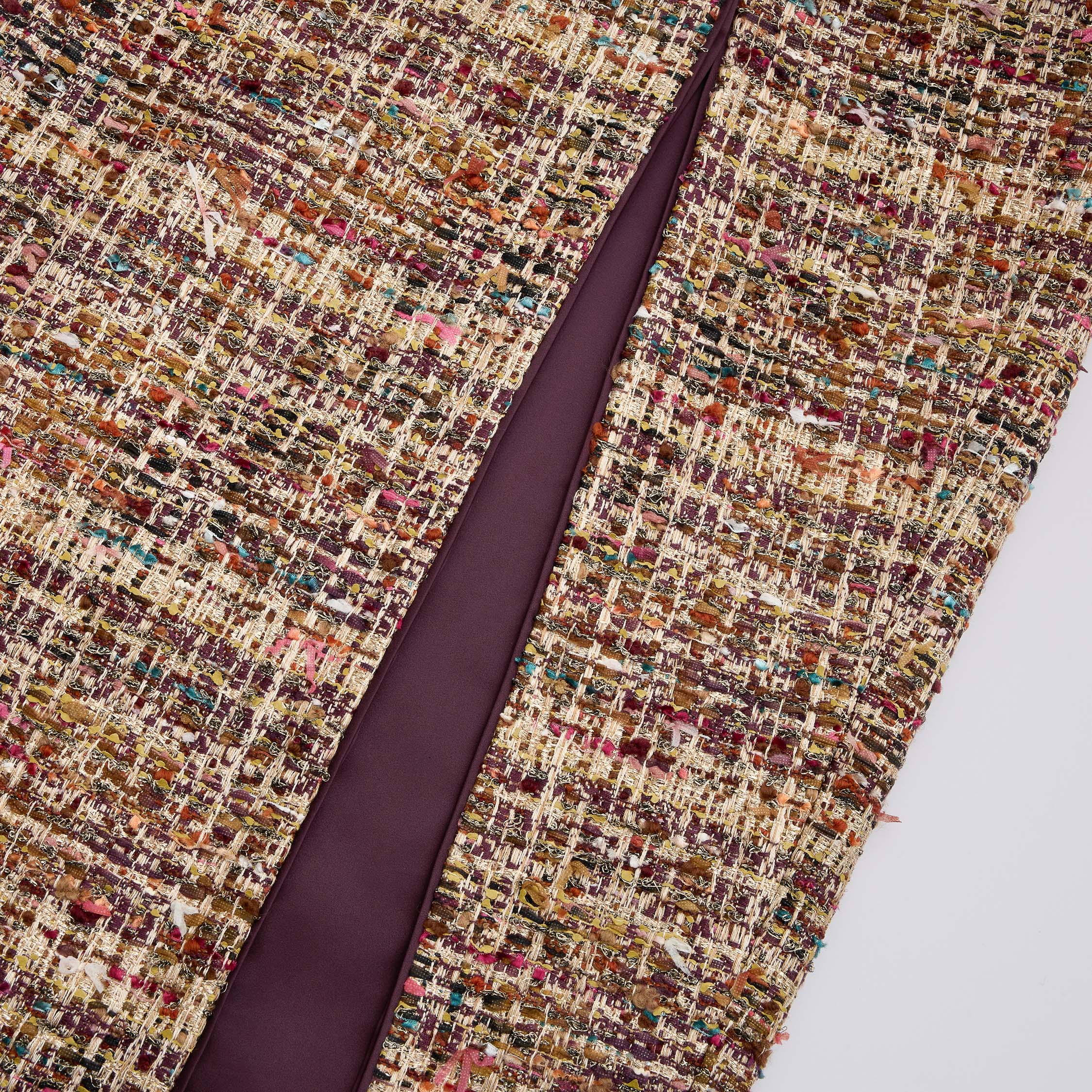 "Arcade of CherJoy Atelier."法國彩緞縷金線藝花呢輕國風旗袍洋裝 —Floral Allure花韻傾城