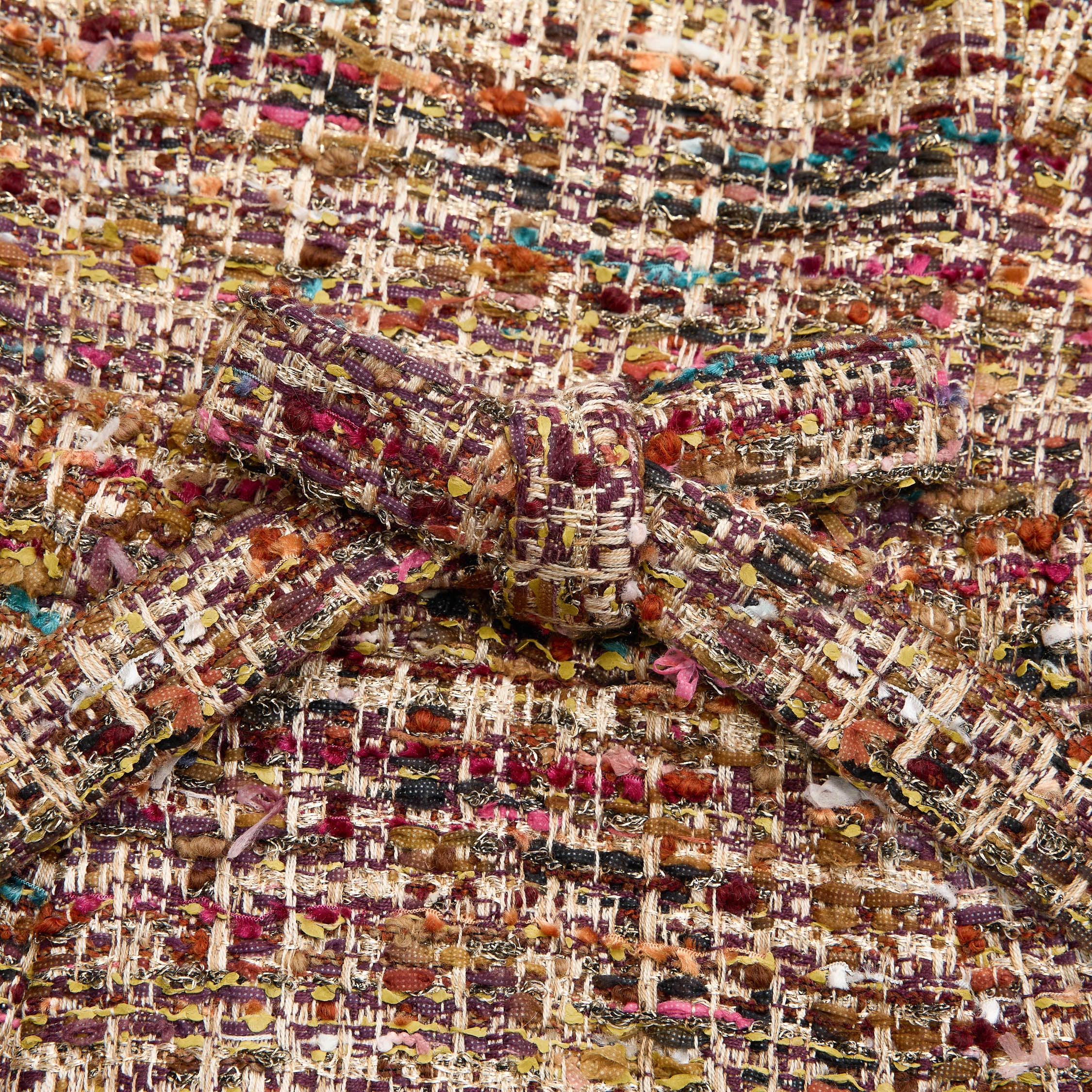 "Arcade of CherJoy Atelier."法國彩緞縷金線藝花呢立體剪裁抽繩洋裝—Floral Allure花韻傾城