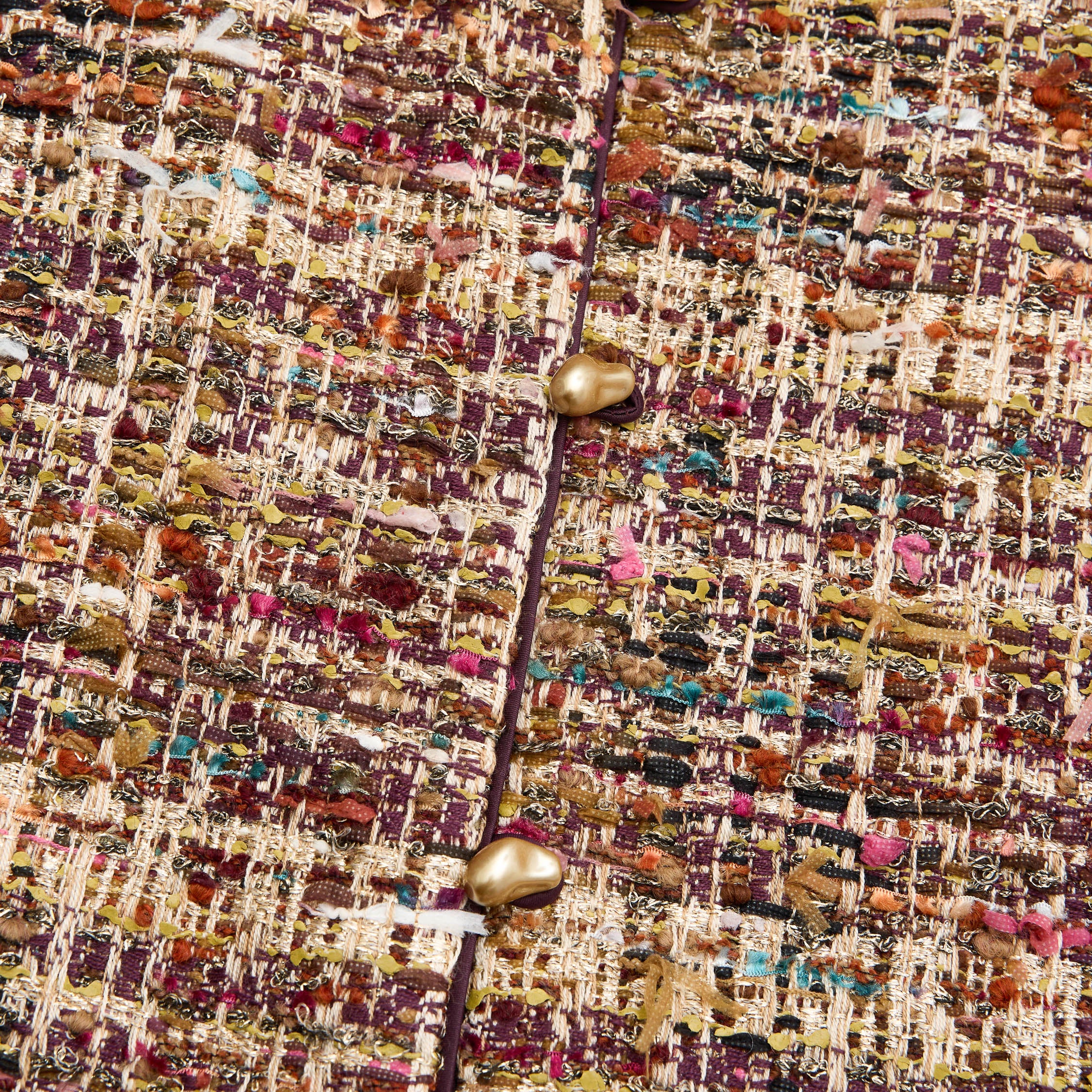 "Arcade of CherJoy Atelier."法國彩緞縷金線藝花呢輕國風背心—Floral Allure花韻傾城