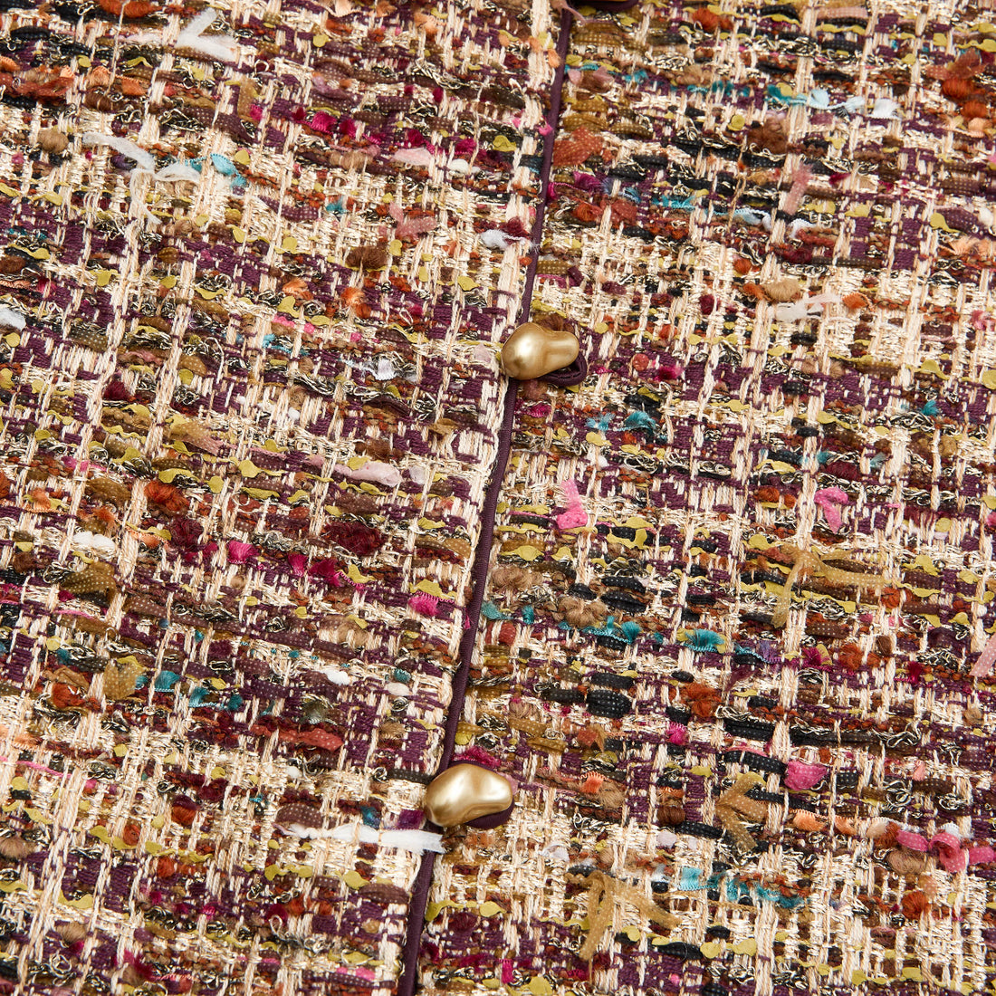 "Arcade of CherJoy Atelier."法國彩緞縷金線藝花呢輕國風背心—Floral Allure花韻傾城