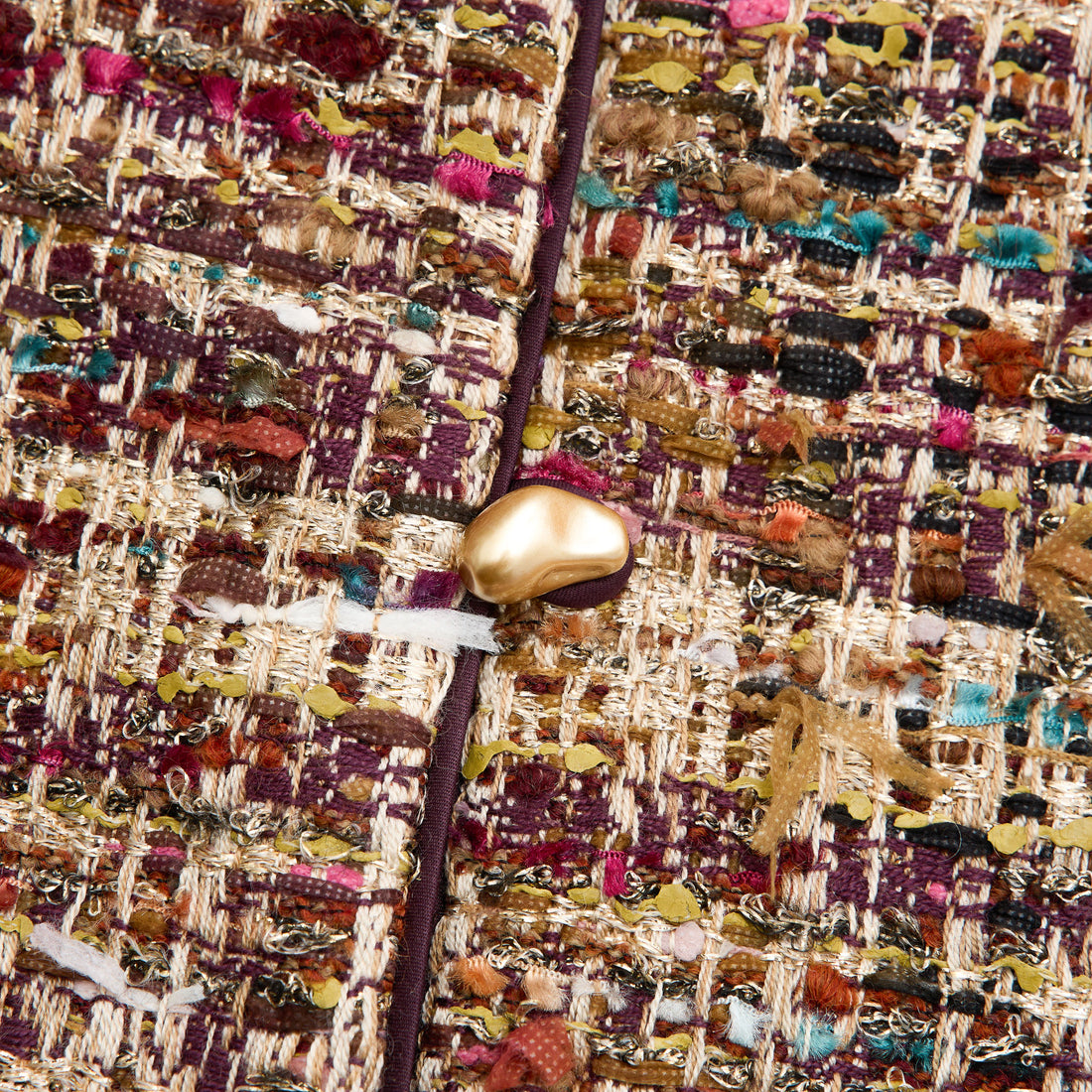 "Arcade of CherJoy Atelier."法國彩緞縷金線藝花呢輕國風背心—Floral Allure花韻傾城