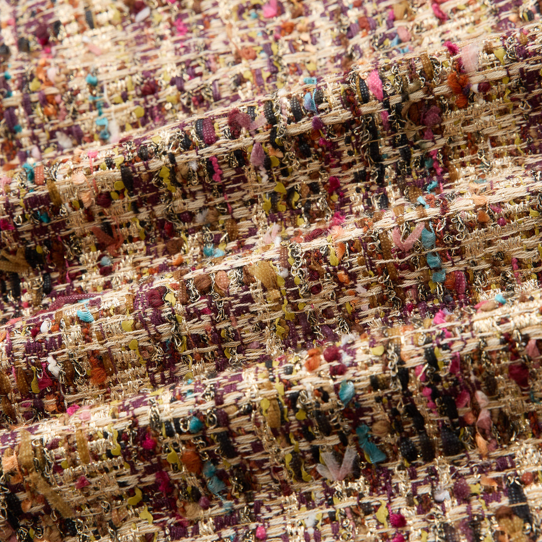 "Arcade of CherJoy Atelier."法國彩緞縷金線藝花呢輕國風背心—Floral Allure花韻傾城