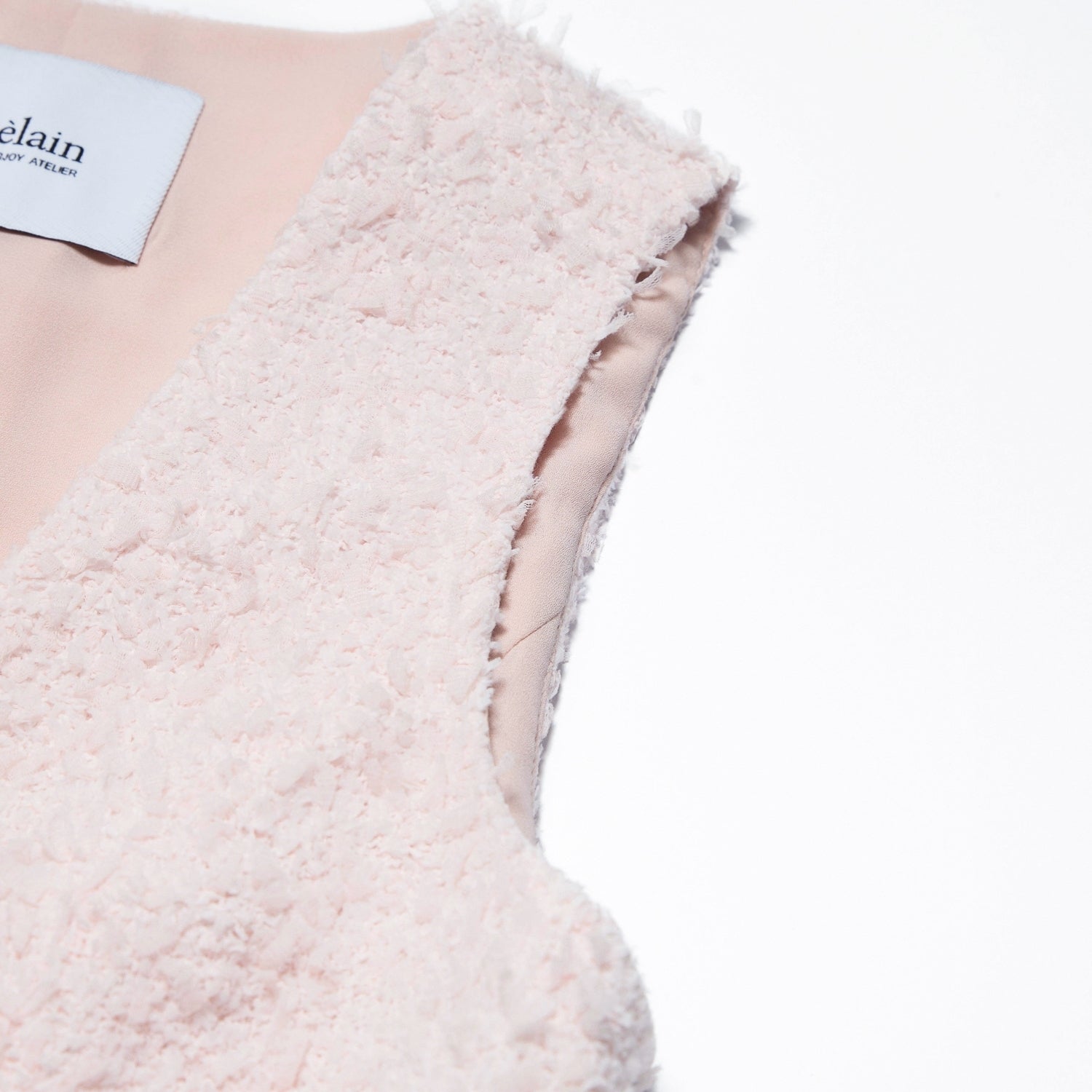 "Westminster Weekdays"義大利立體羽瓣飛紗花呢西裝馬甲背心—Petal Dream霧花輕眠