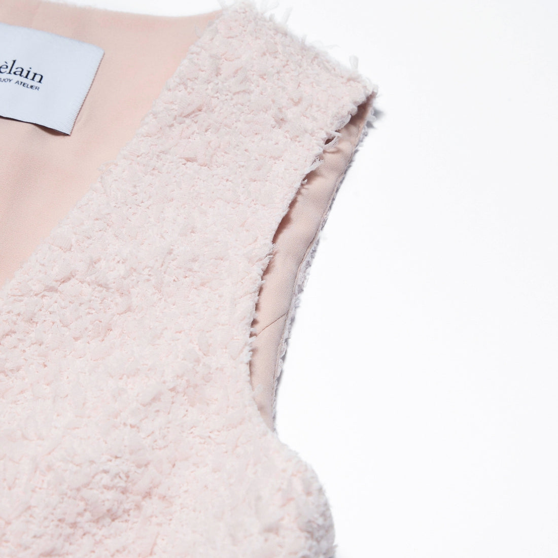 "Westminster Weekdays"義大利立體羽瓣飛紗花呢西裝馬甲背心—Petal Dream霧花輕眠