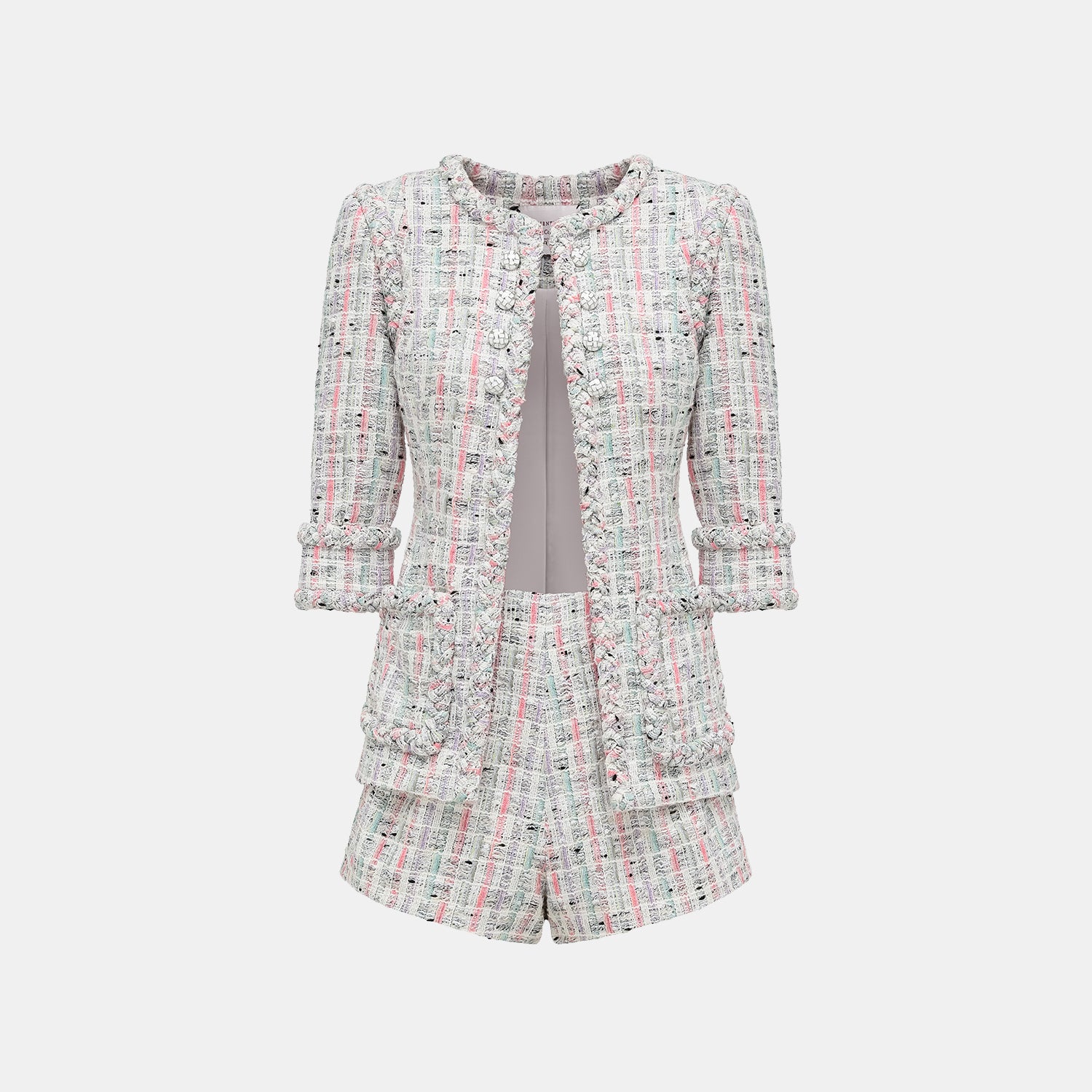 "Arcade of CherJoy Atelier." 法國夏日輕薄花呢短褲