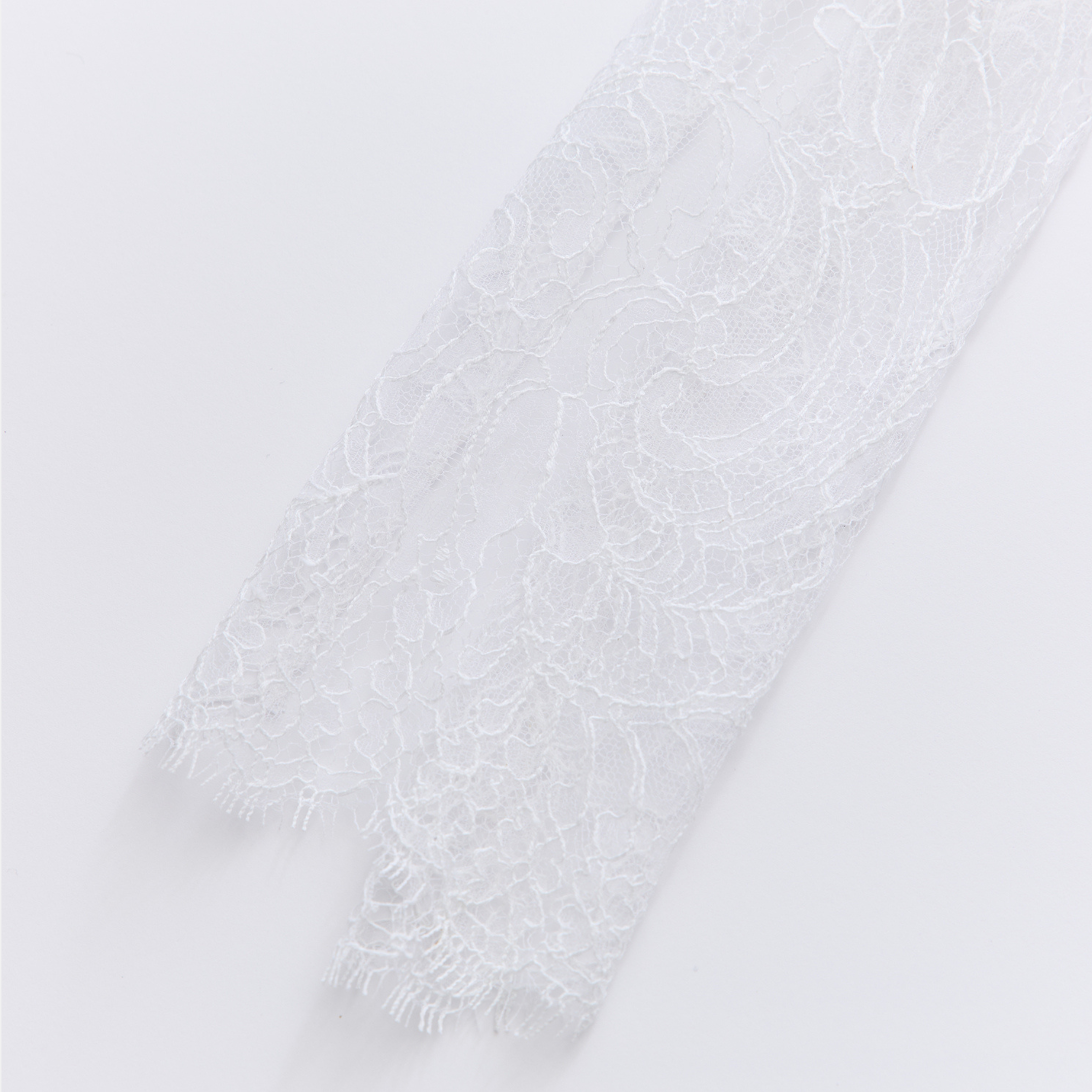 "Quiet Mastery" French top custom lace scarf—Amber Garden 