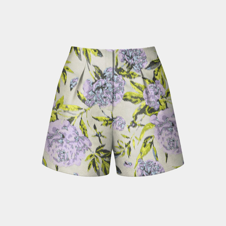 "Imperial Garden Teatime"義大利緹花錦織短褲—Lilac Tidings羅蘭春信