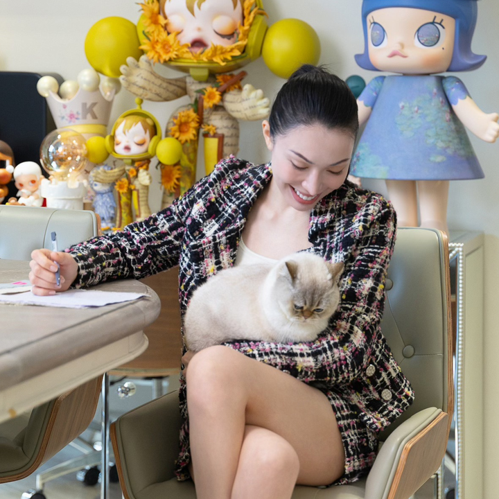 “Chelsea tea time.”法國彩線點絮花呢短褲—Night Voyage午夜天際