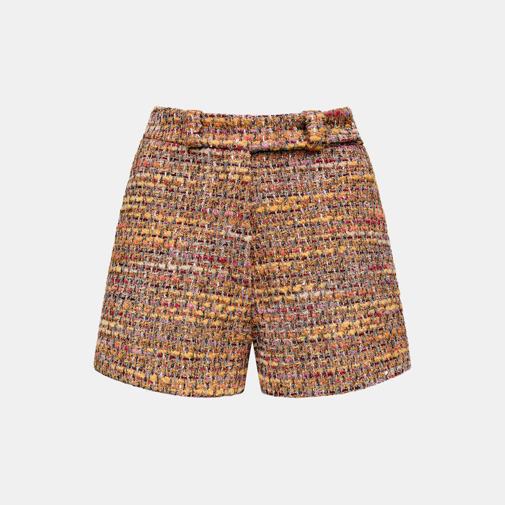 “Sloane Ave."法國高級訂製立體彩絮花呢短褲—Provence Sunlight南法日光