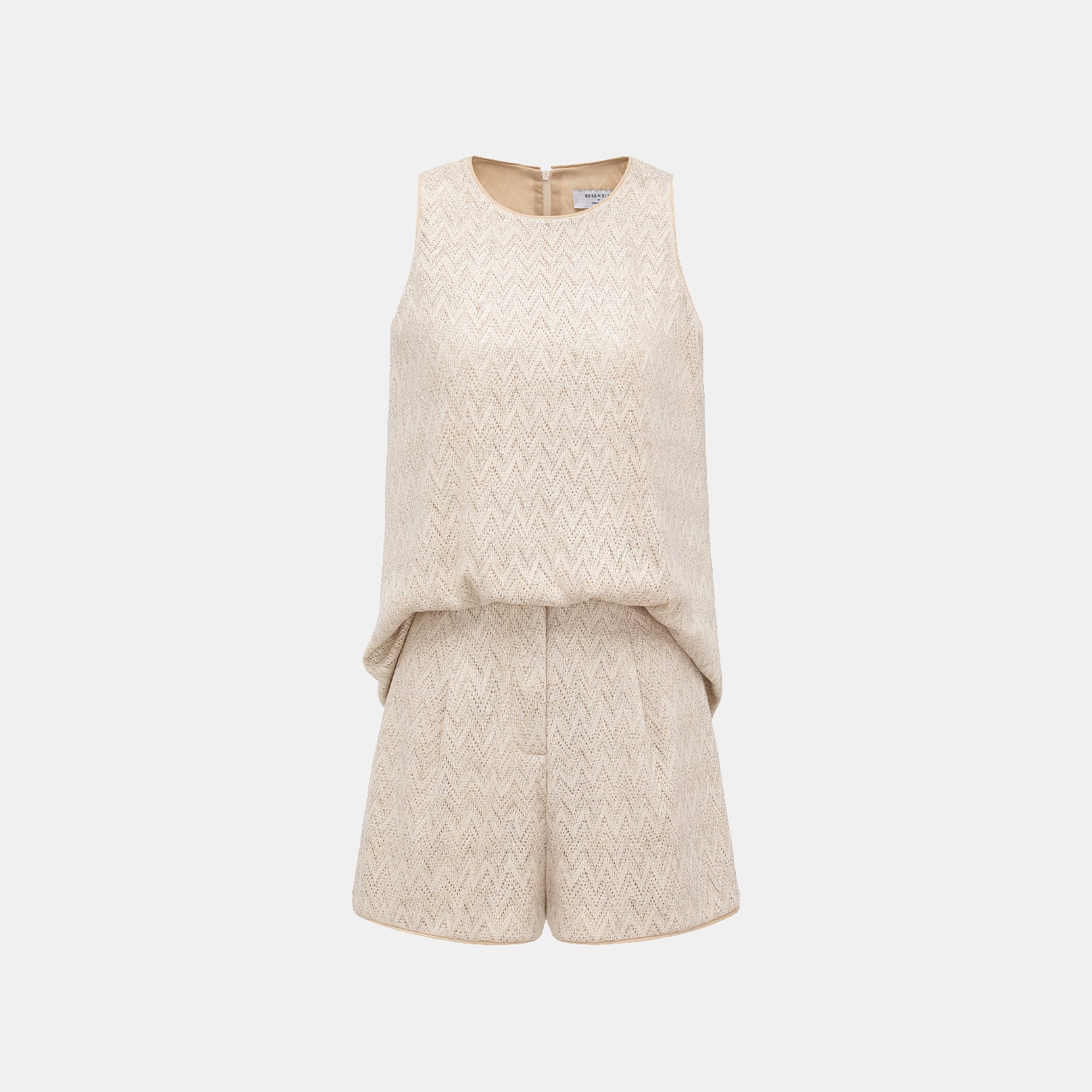 “Summer Diary”義大利Chevron山形金縷織紋針織背心—Isle Breeze沙嶼暖風