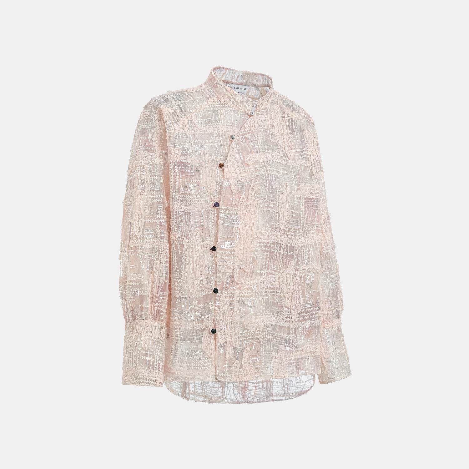 "Imperial Gala" 奢華蕾絲畫藝珠繡輕中式罩衫