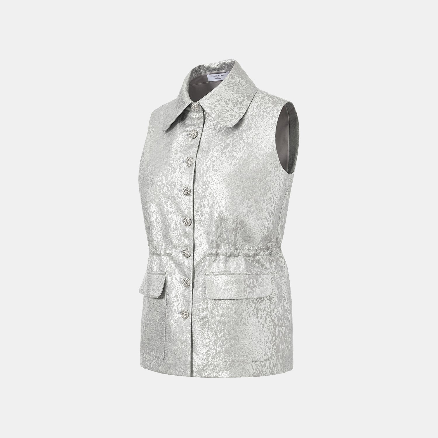 "春意"西班牙提花工藝狩獵收腰馬甲背心— 暮紫雲光