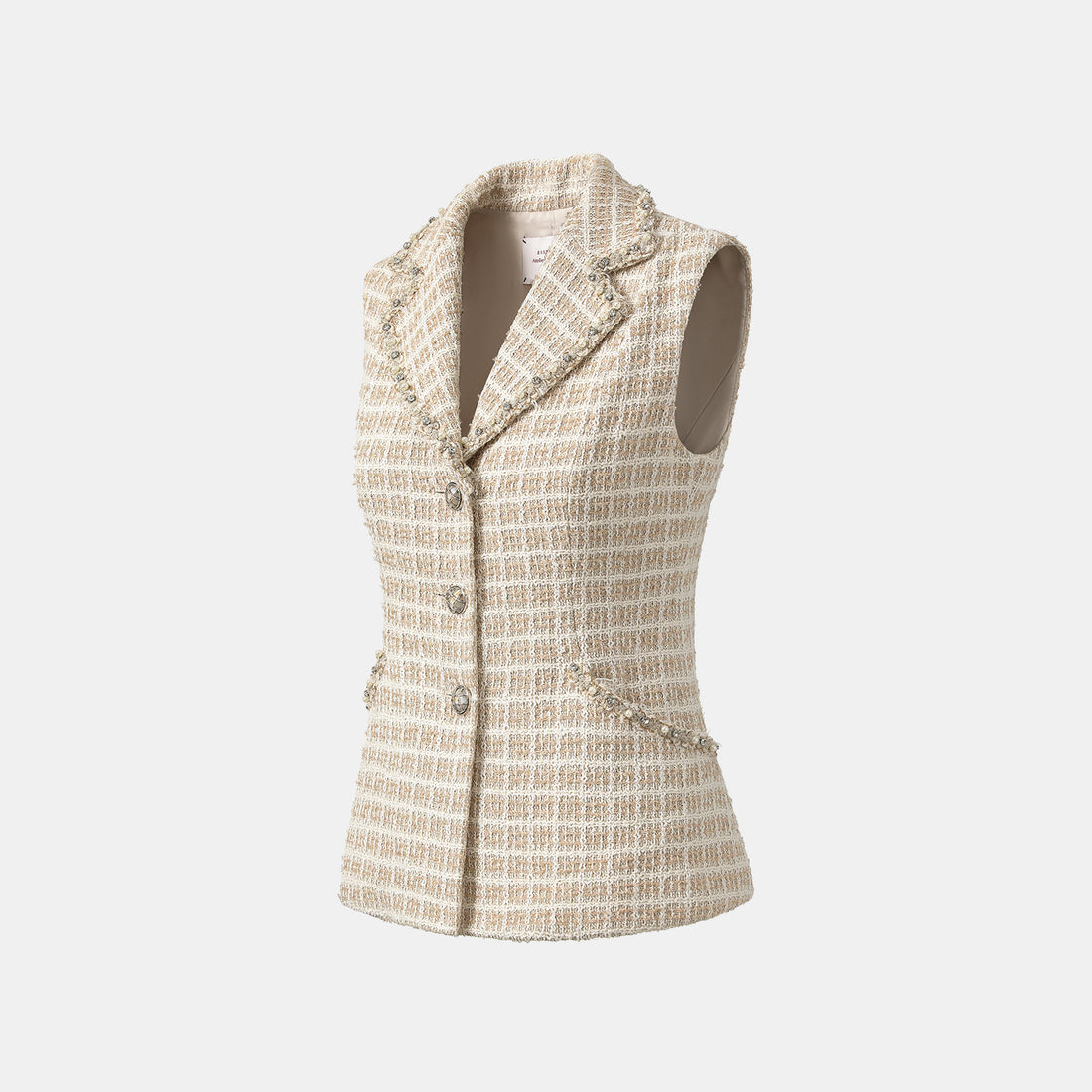 "Westminster Weekdays" 法國縷金工藝花呢修身背心—Long Island Reverie長島假期