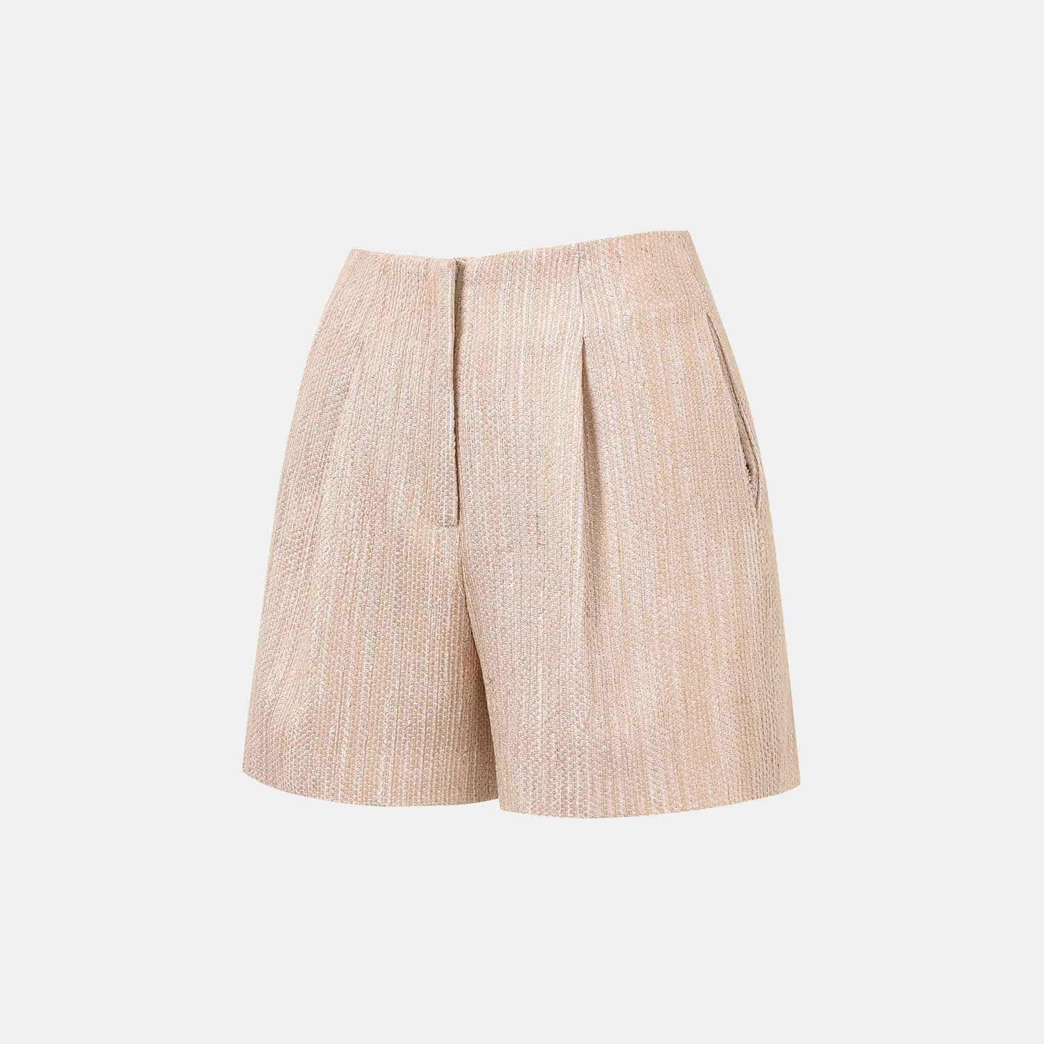 "Weekend at Monaco." 西班牙輕薄花呢短褲— Amber Gold