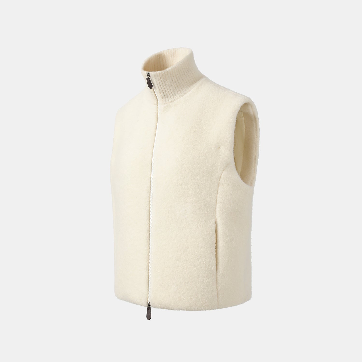 “Winter Diary”100%Cashmere頂級90白鵝絨朵高領背心—Snowlight Frames雪日菲林