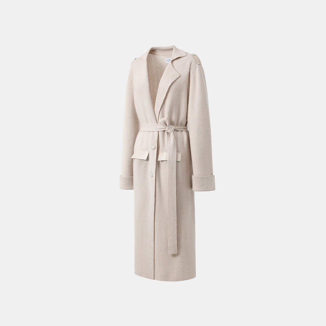 “Autumn Diary”100%Cashmere細絨工藝針織長外套—Soft Sketch柔光漫筆