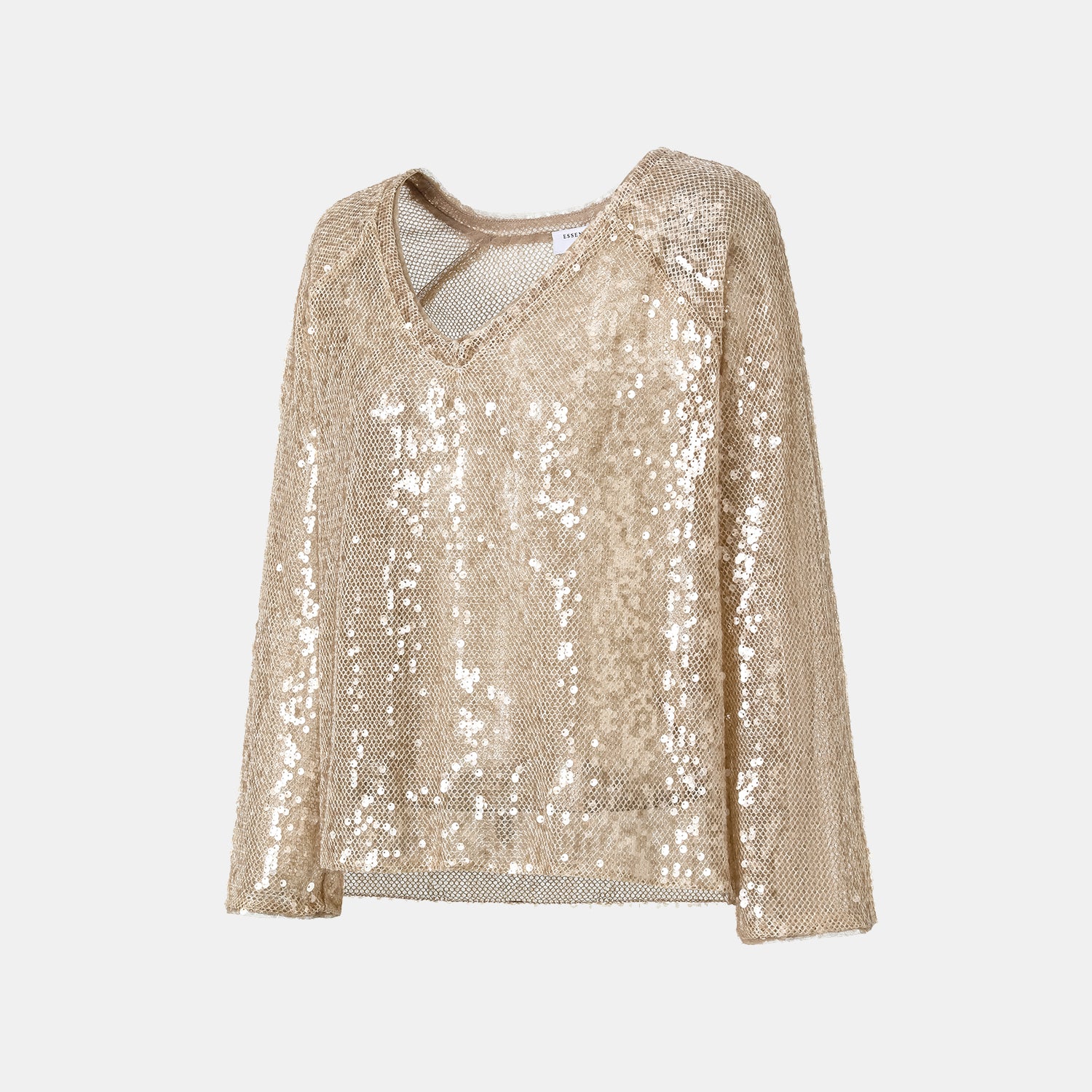 “Daytime Party.” 粼波光藝針織V領上衣