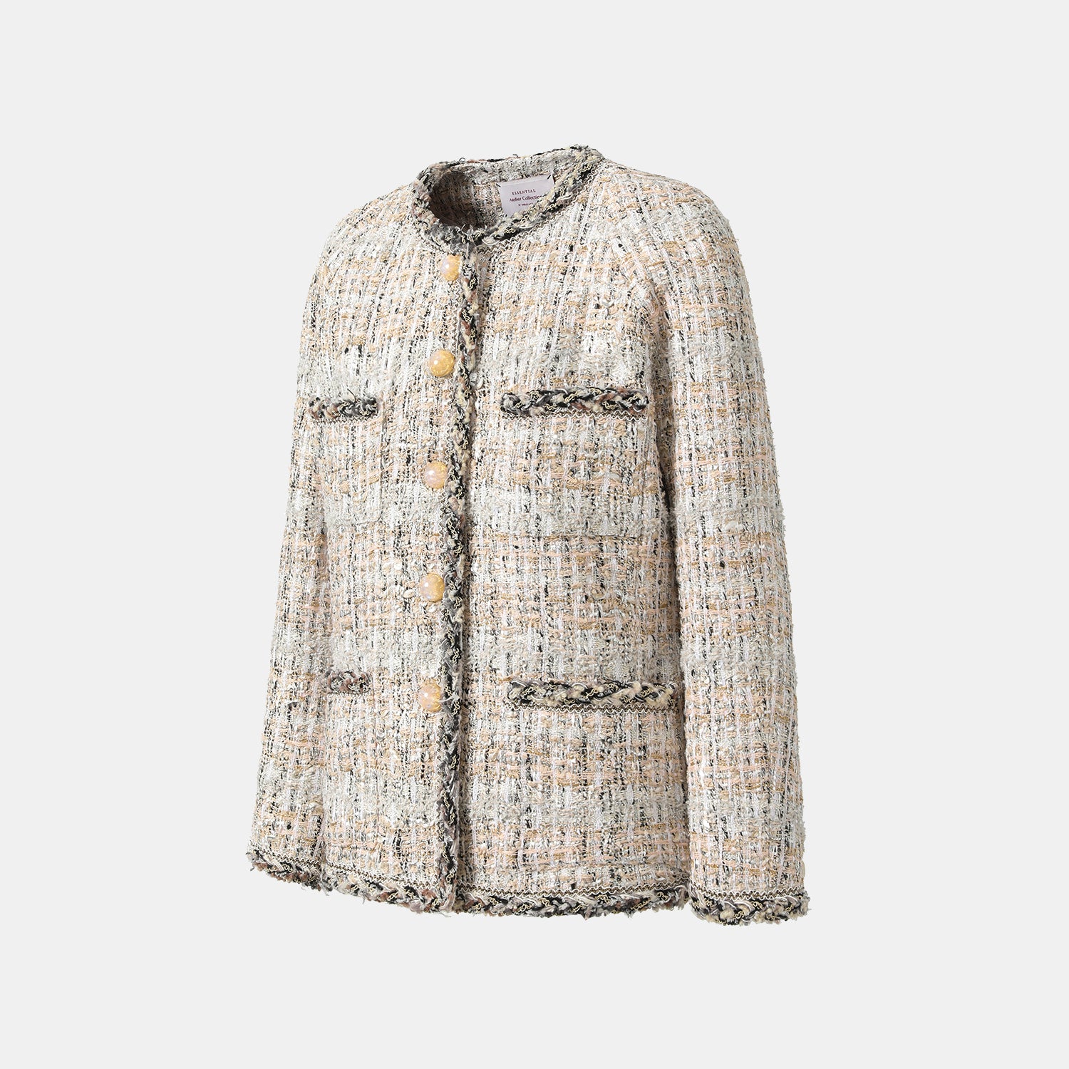 "Chelsea Citywalk." 法國棉紡節紗肌理花呢經典No.4外套—Uptown Gala上城晚宴