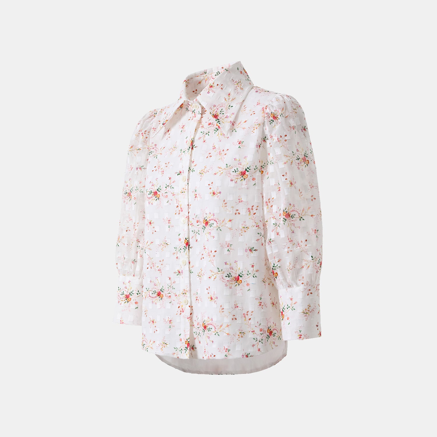 “慵懶俏麗”特殊工藝印花襯衫