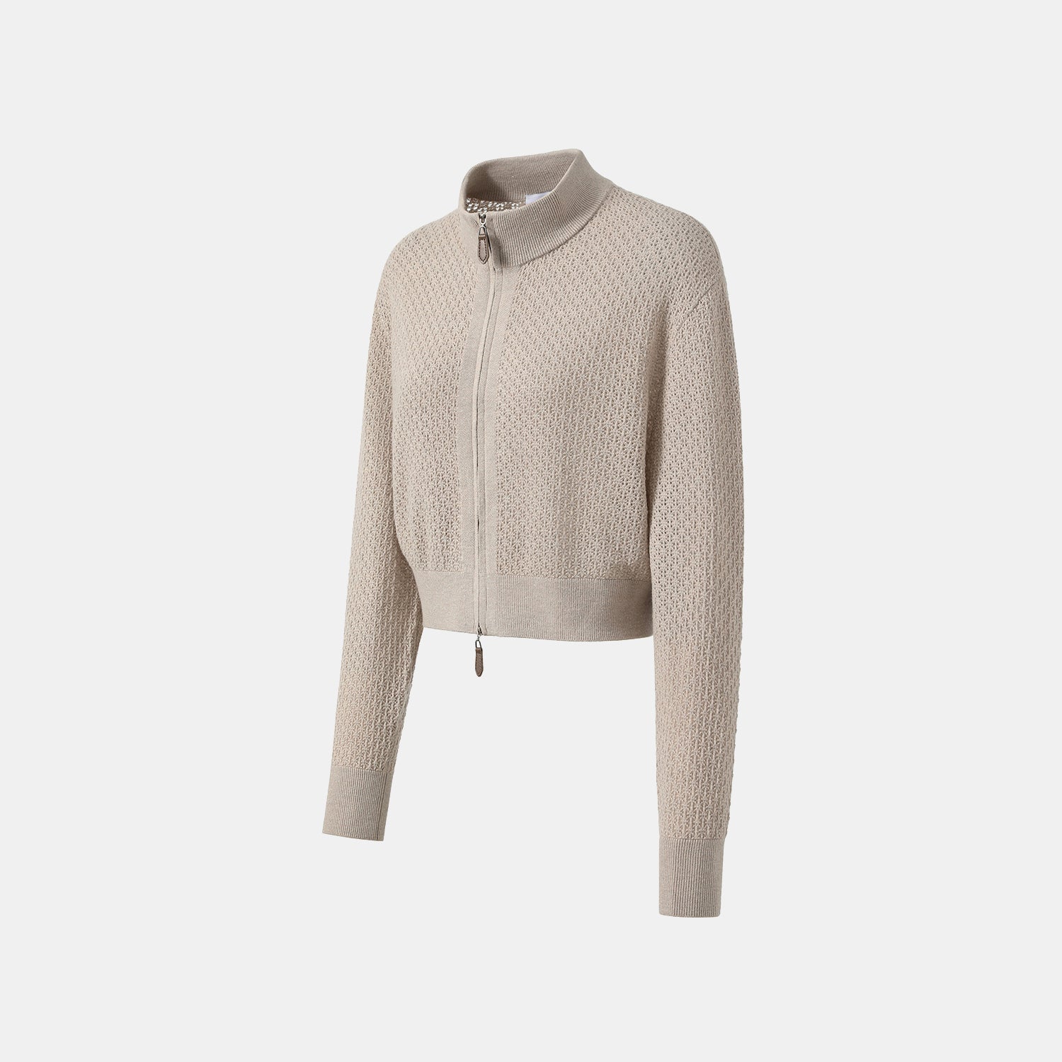 "Summer diary." Cashmere浮燦點織花眼工藝針織外套—Whispering of Fall 秋水暮煙