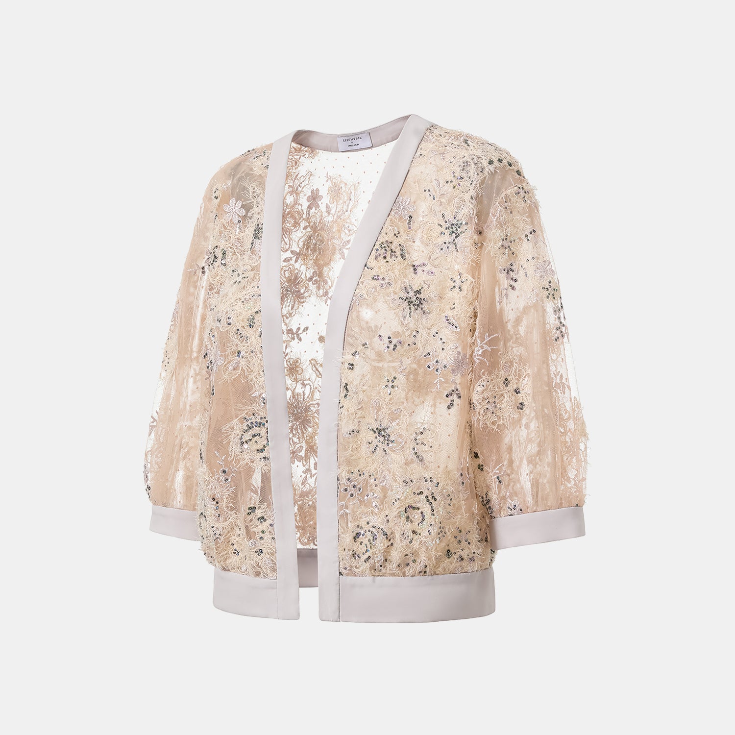 "Imperial Gala."  奢華蕾絲珠繡輕國風小開衫