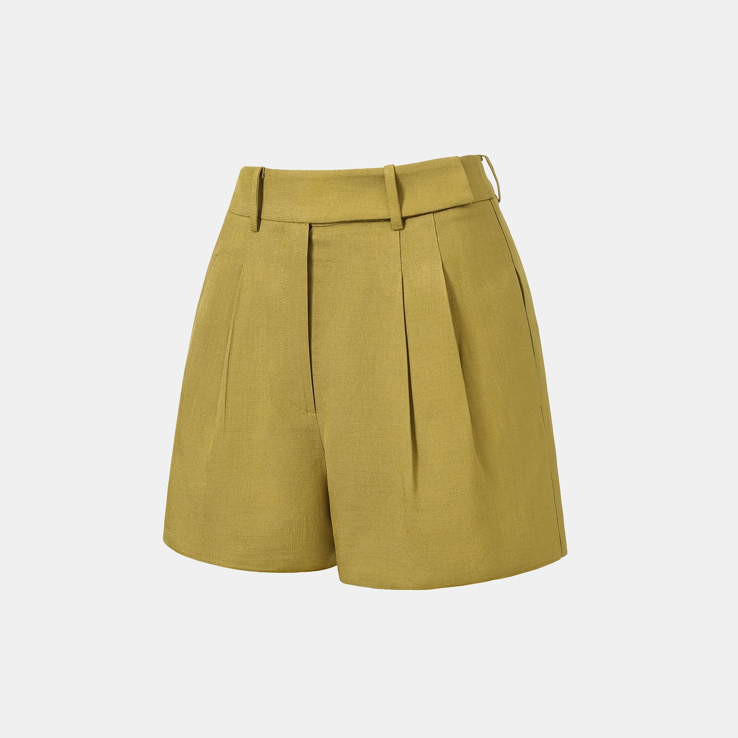 “知性時刻” 特殊絲竹肌理工藝醋酸短褲—暮薑