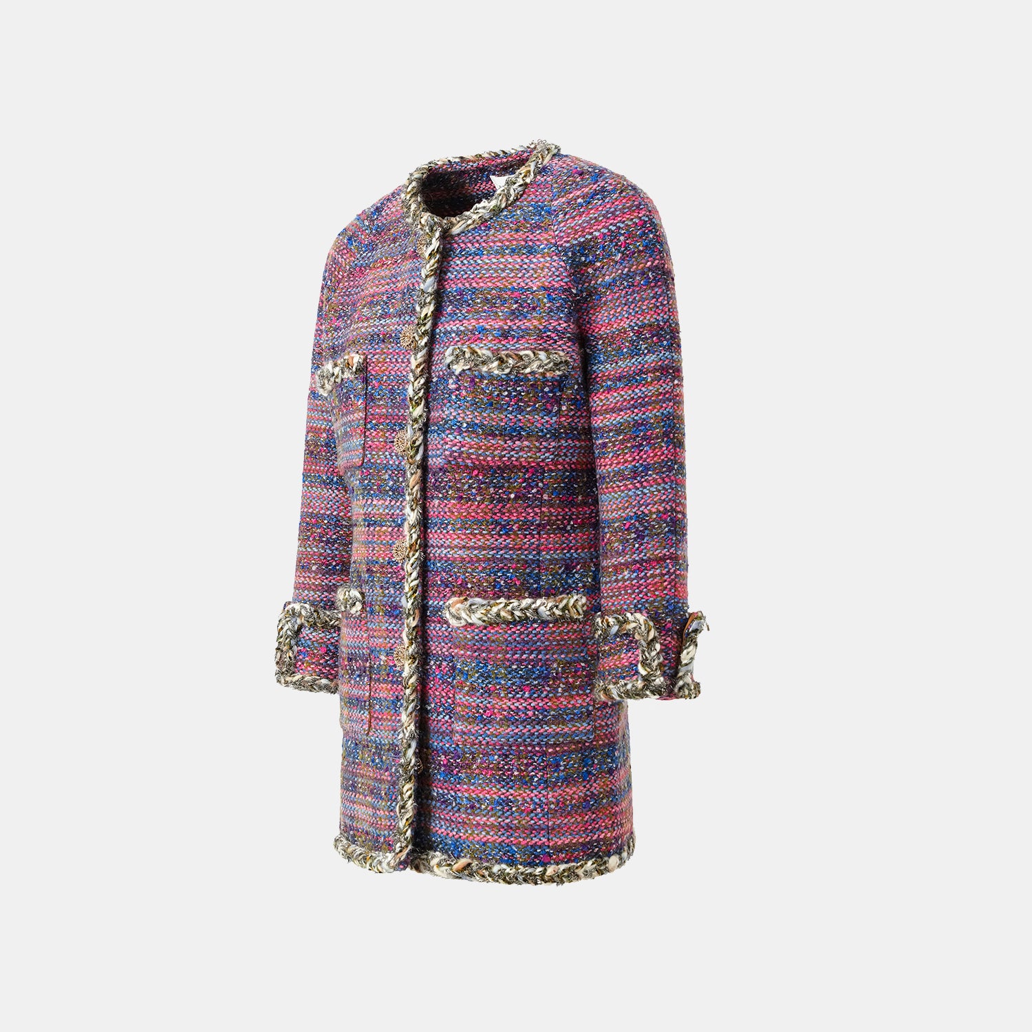 “Chelsea teatime.” Classic No.5 tweed jacket—Berry Happy 