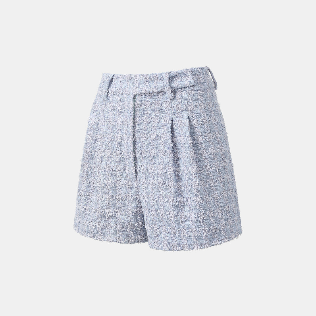 “Tokyo’Hours” 西班牙千鳥紋簇絨工藝花呢短褲——Violet Hour紫韻漫境