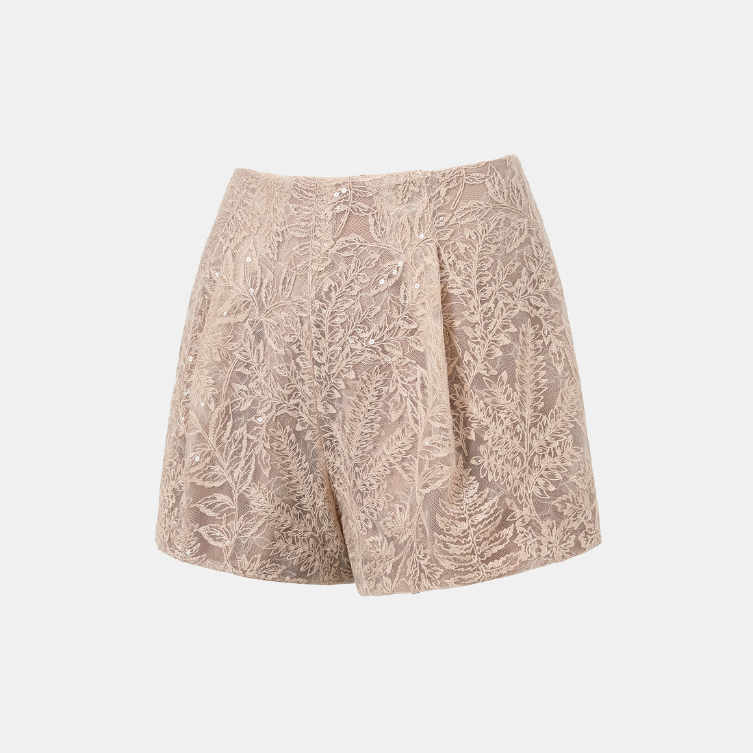 "Imperial Garden Teatime" 奢華珠繡輕國風蕾絲短褲