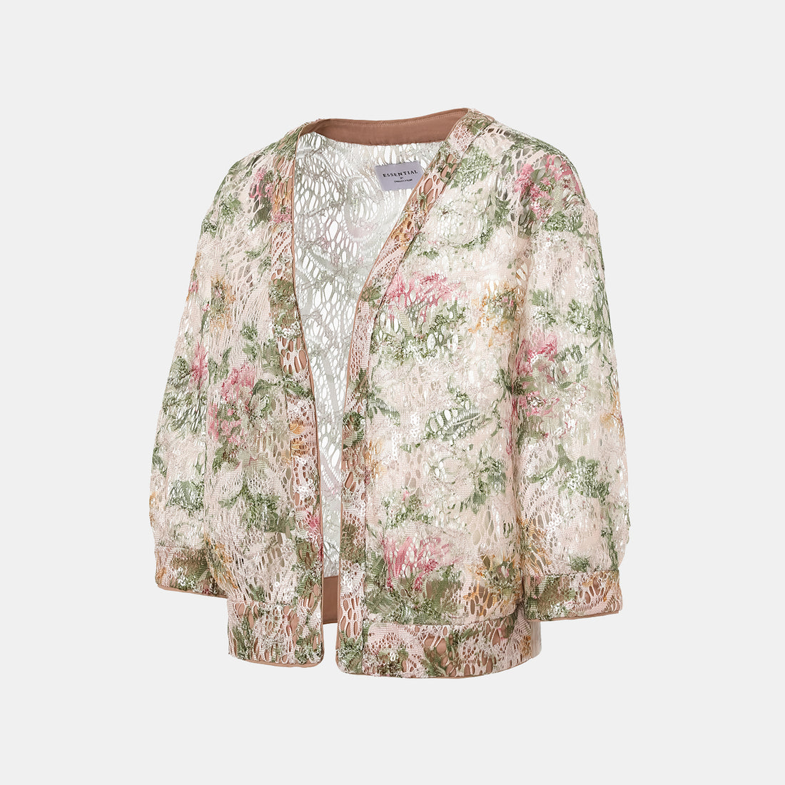 "Imperial Garden Teatime" Italian luxury embroidered lace cardigan - Chunxi whisper