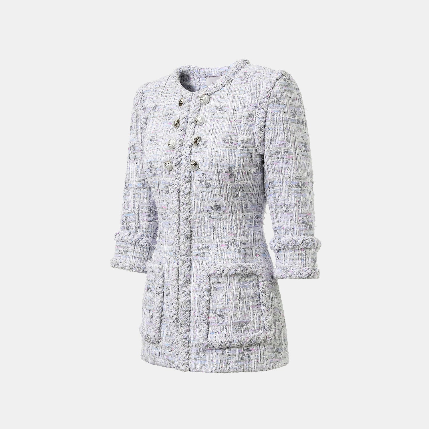 "Arcade of CherJoy Atelier." 法國夏日輕薄花呢高級訂製立體剪裁外套