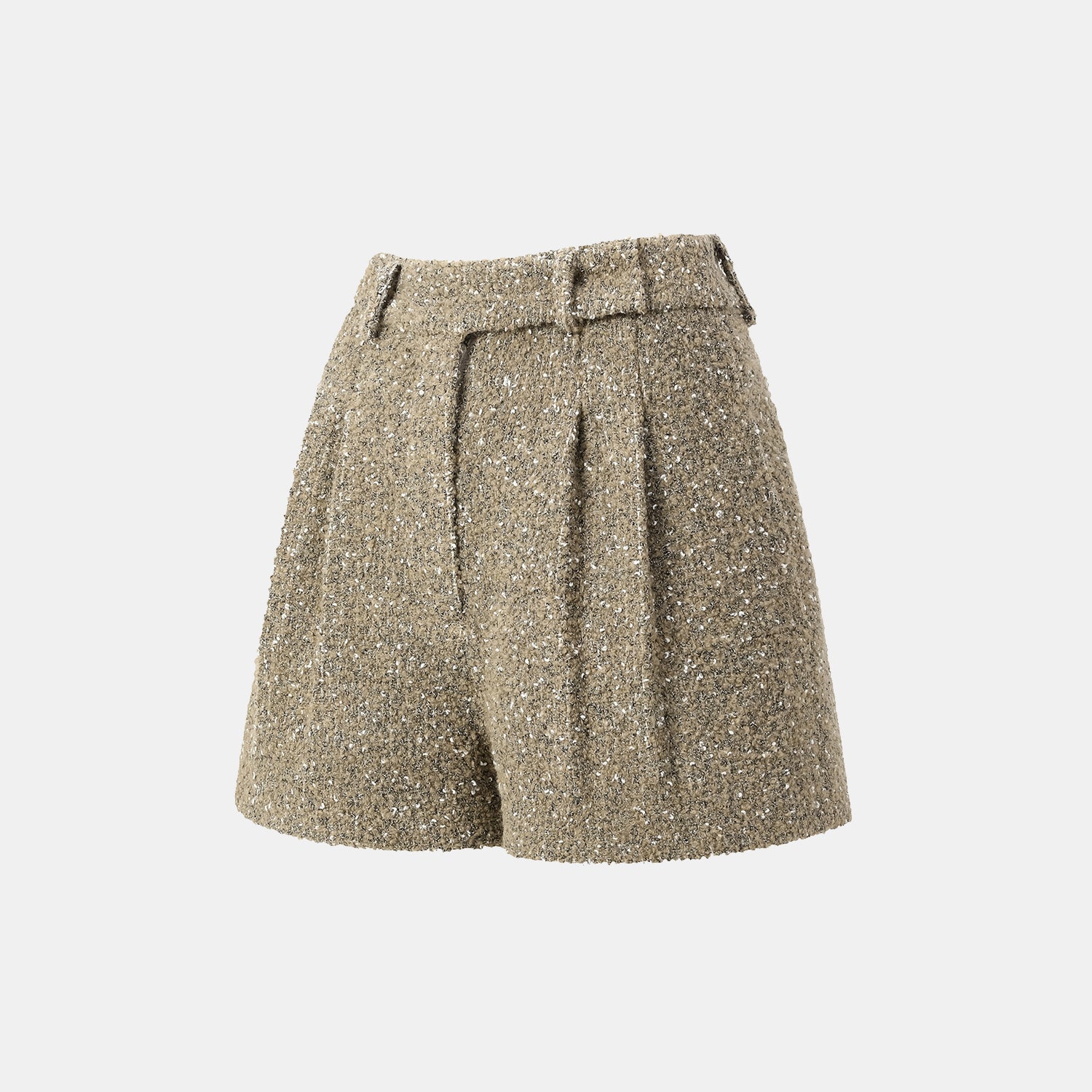 "Chelsea Citywalk." 義大利肌理工藝花呢短褲—Amber Moss