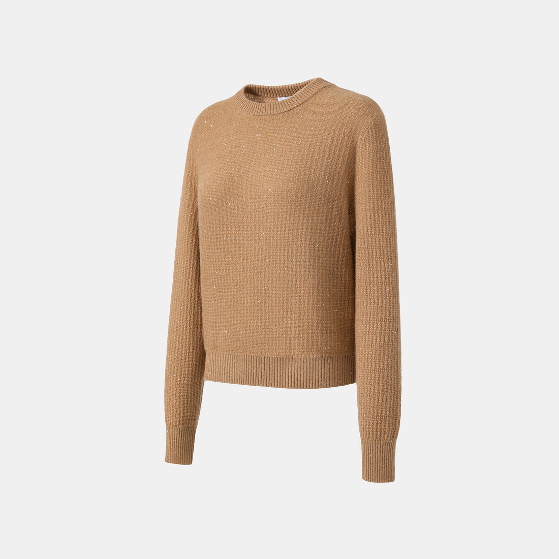 “Autumn Diary” 100% Cashmere極細絨柔星點針織上衣—Golden Acorn橡果暖陽