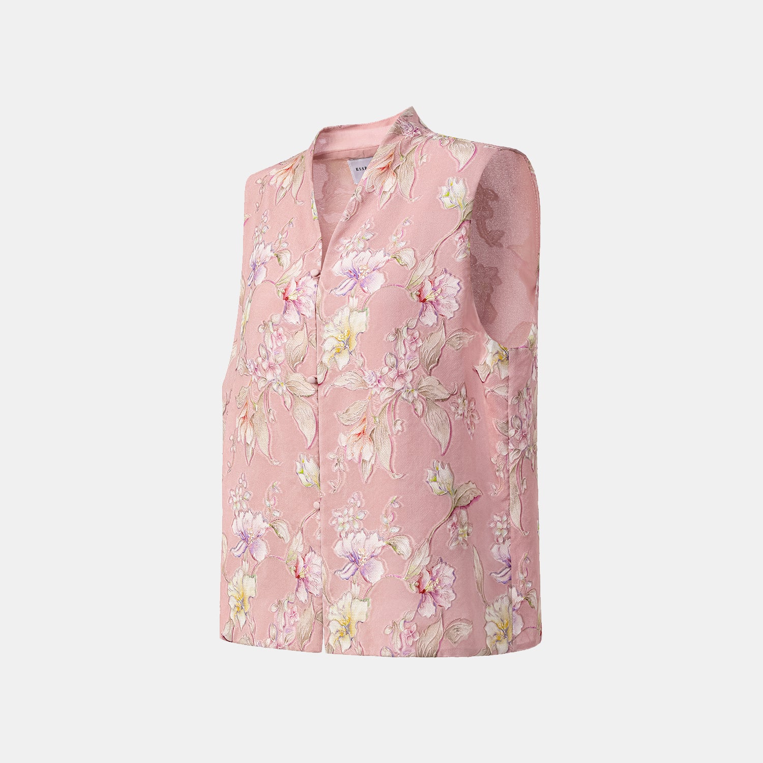 "Imperial Garden Teatime” 義大利手繪真絲面料國風馬甲